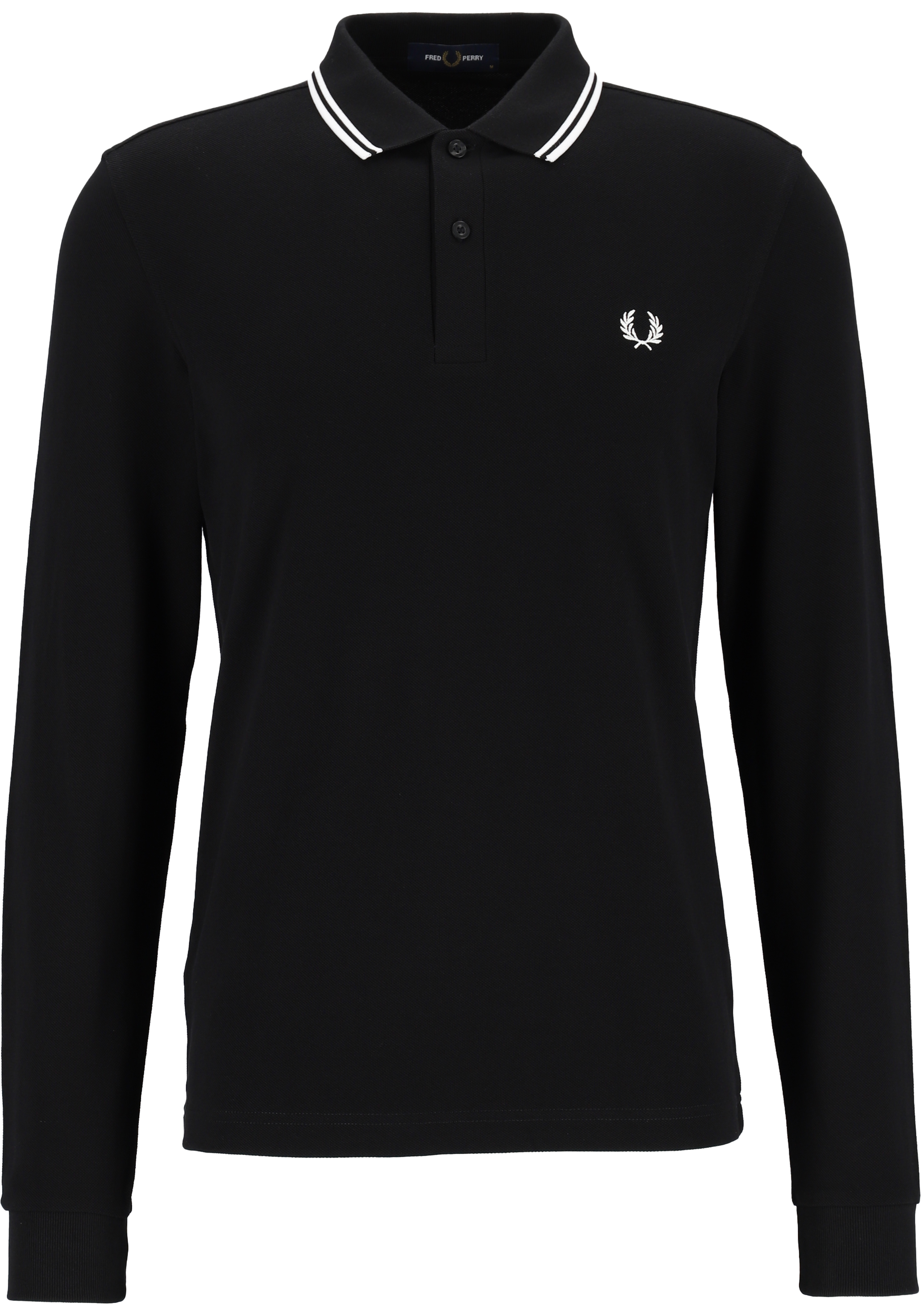 Perth Blackborough Bewolkt fout Fred Perry M3636 long sleeved twin tipped shirt, heren polo lange... - 20%  Paaskorting op (bijna) alles
