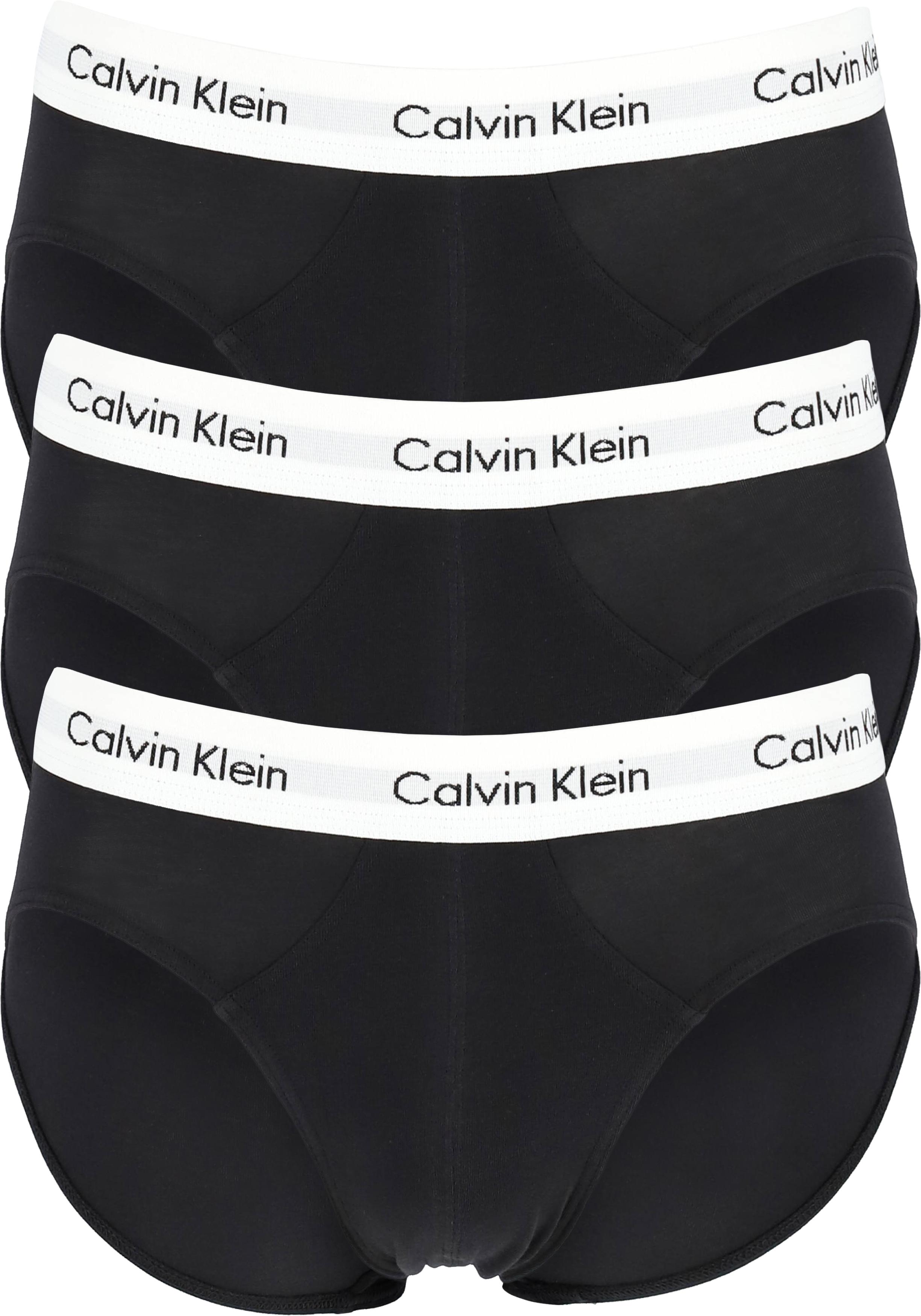 Verdwijnen molecuul Accommodatie Calvin Klein hipster brief (3-pack), heren slips, zwart met witte band -  Zomer SALE tot 50% korting