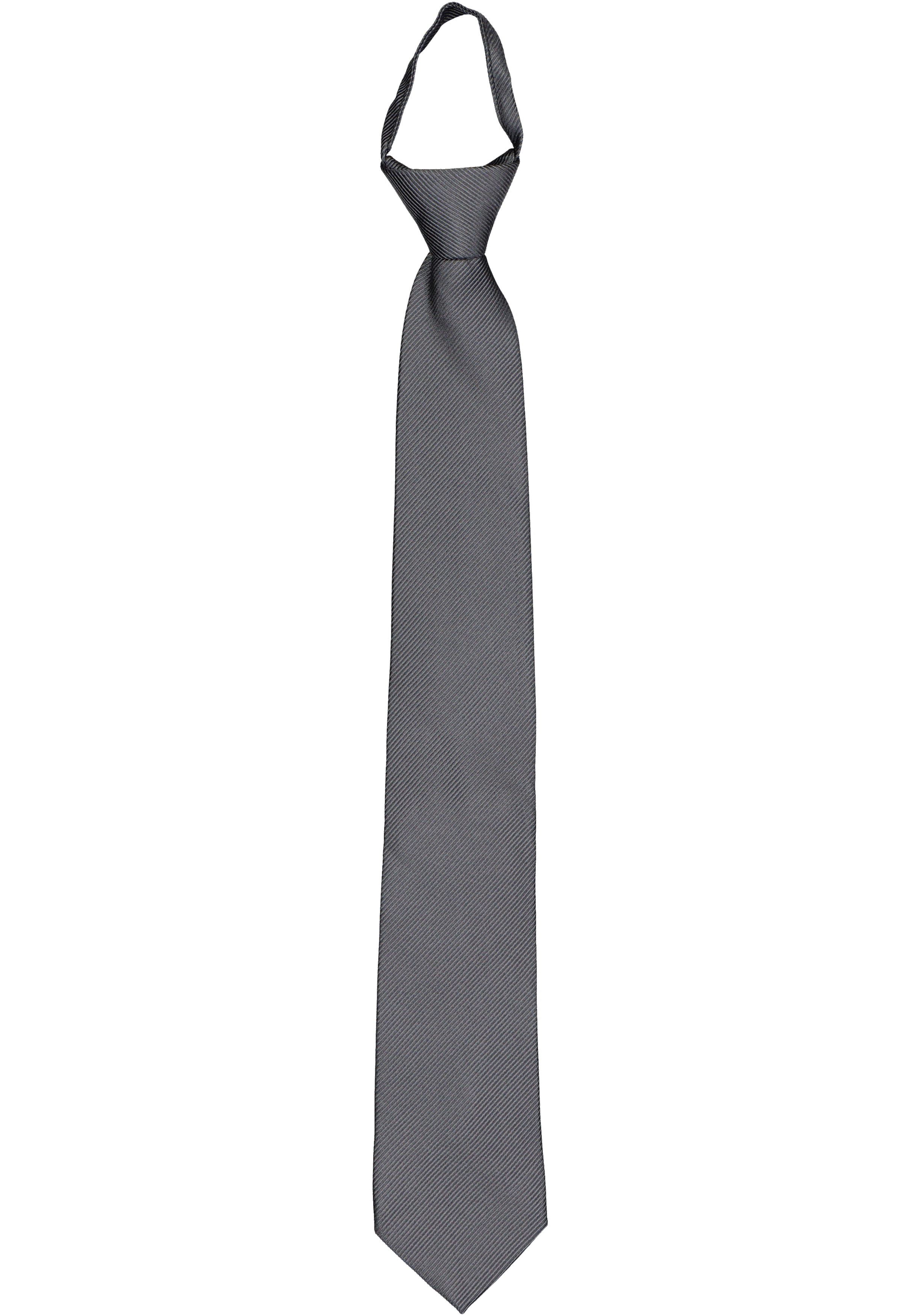 Los Korst Rijk Pelucio voorgeknoopte stropdas met rits, antraciet grijs - Shop de nieuwste  voorjaarsmode