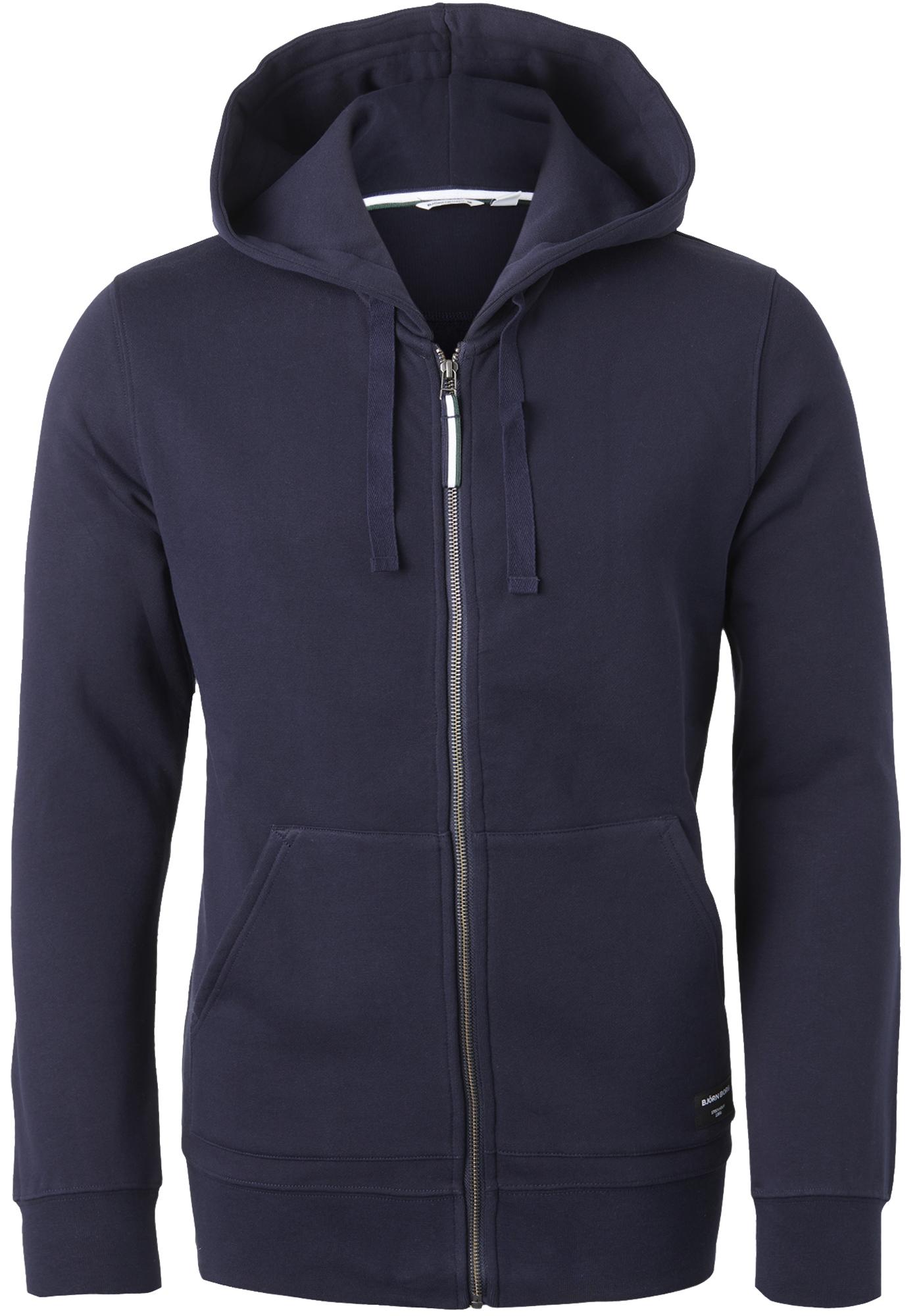 Bjorn hoodie jacket, heren sweatvest dik, blauw - SALE tot 50% korting - Gratis verzending retour