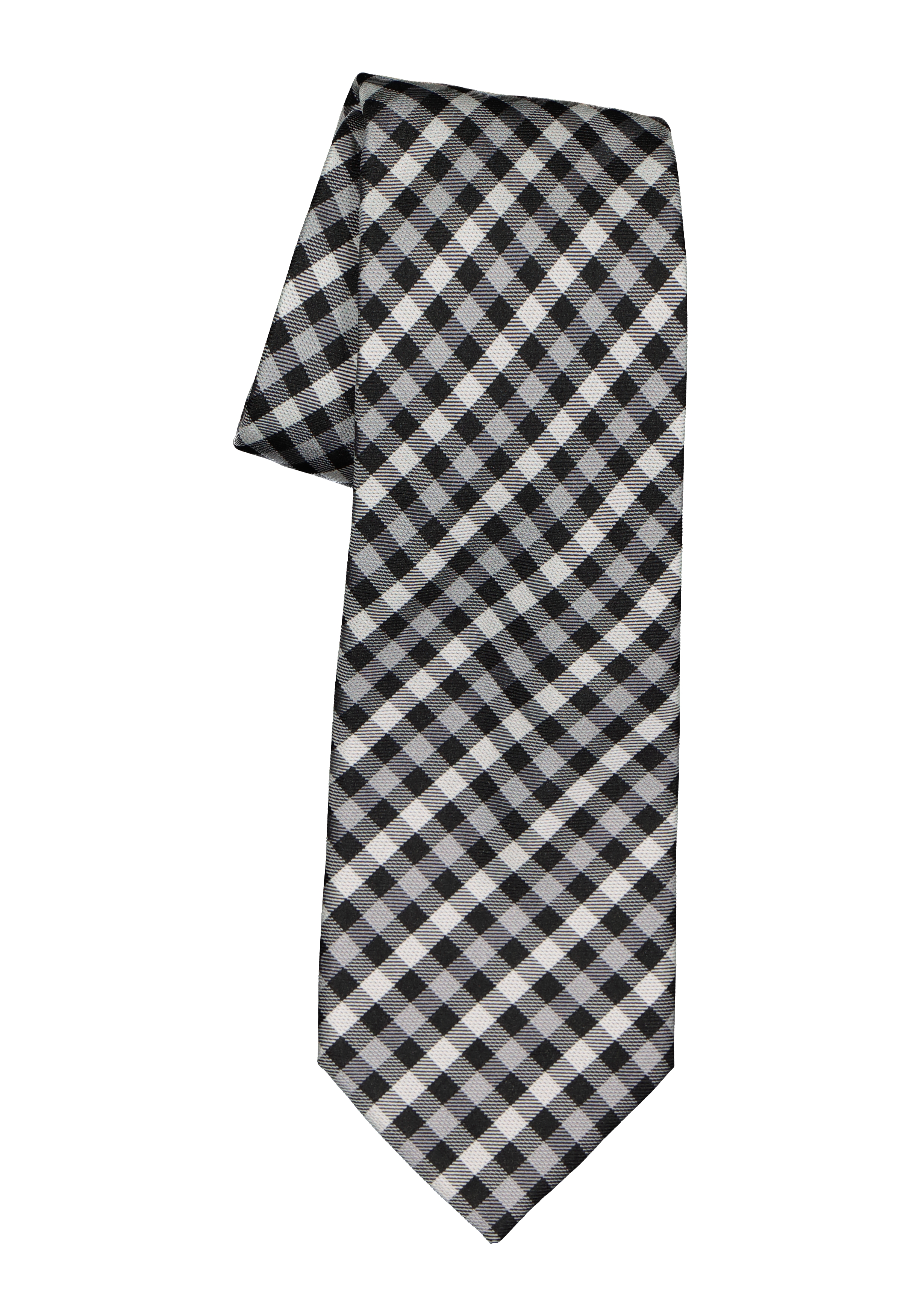Menda City Heel veel goeds Lima Michaelis stropdas, zwart-wit geruit - Shop de nieuwste voorjaarsmode