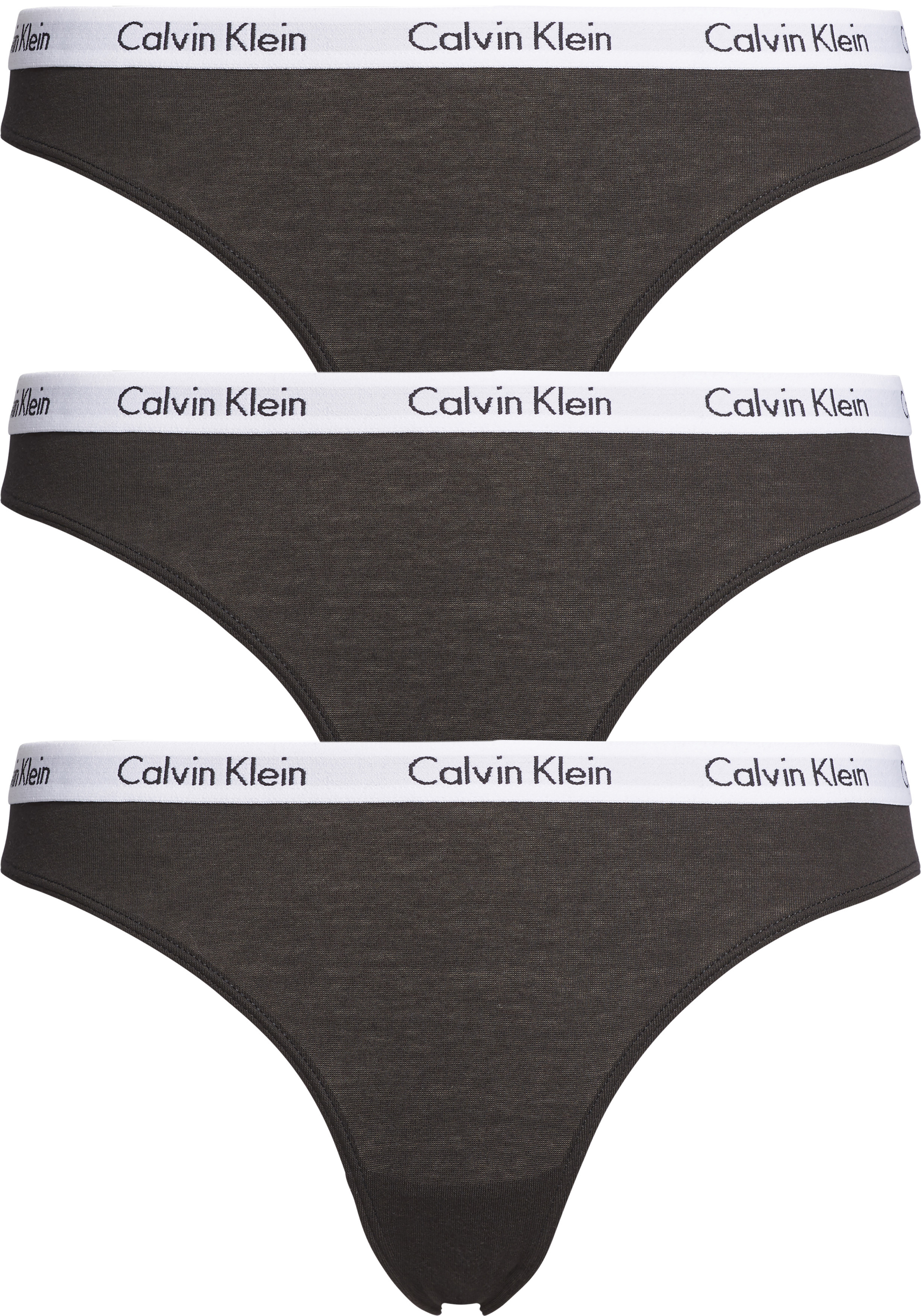 Laboratorium reflecteren Transformator Calvin Klein dames slips (3-pack), zwart - Zomer SALE tot 50% korting