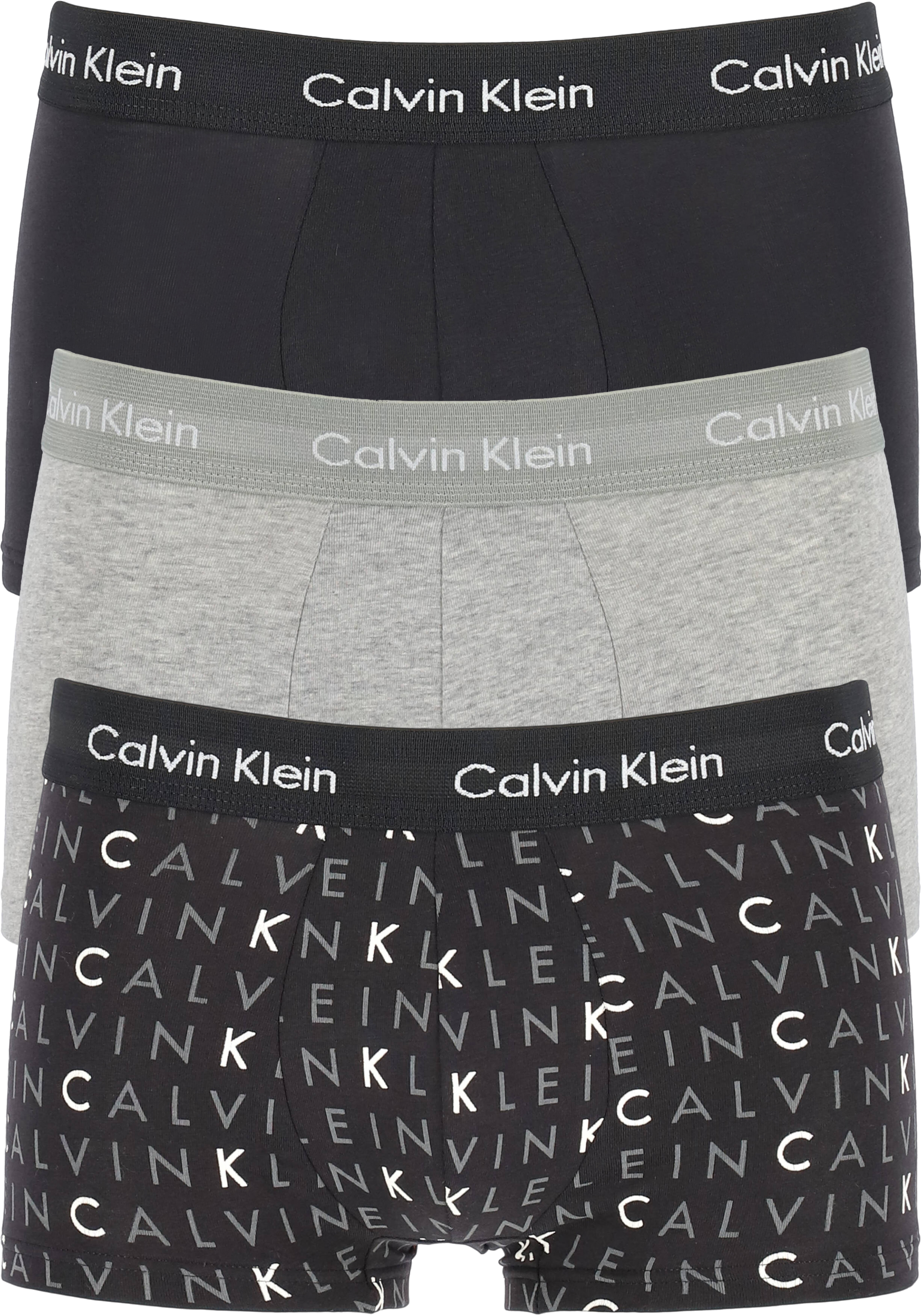 Calvin Klein Low Rise Trunk 3pk Boxershorts voor heren Heren Kleding voor voor Ondergoed 