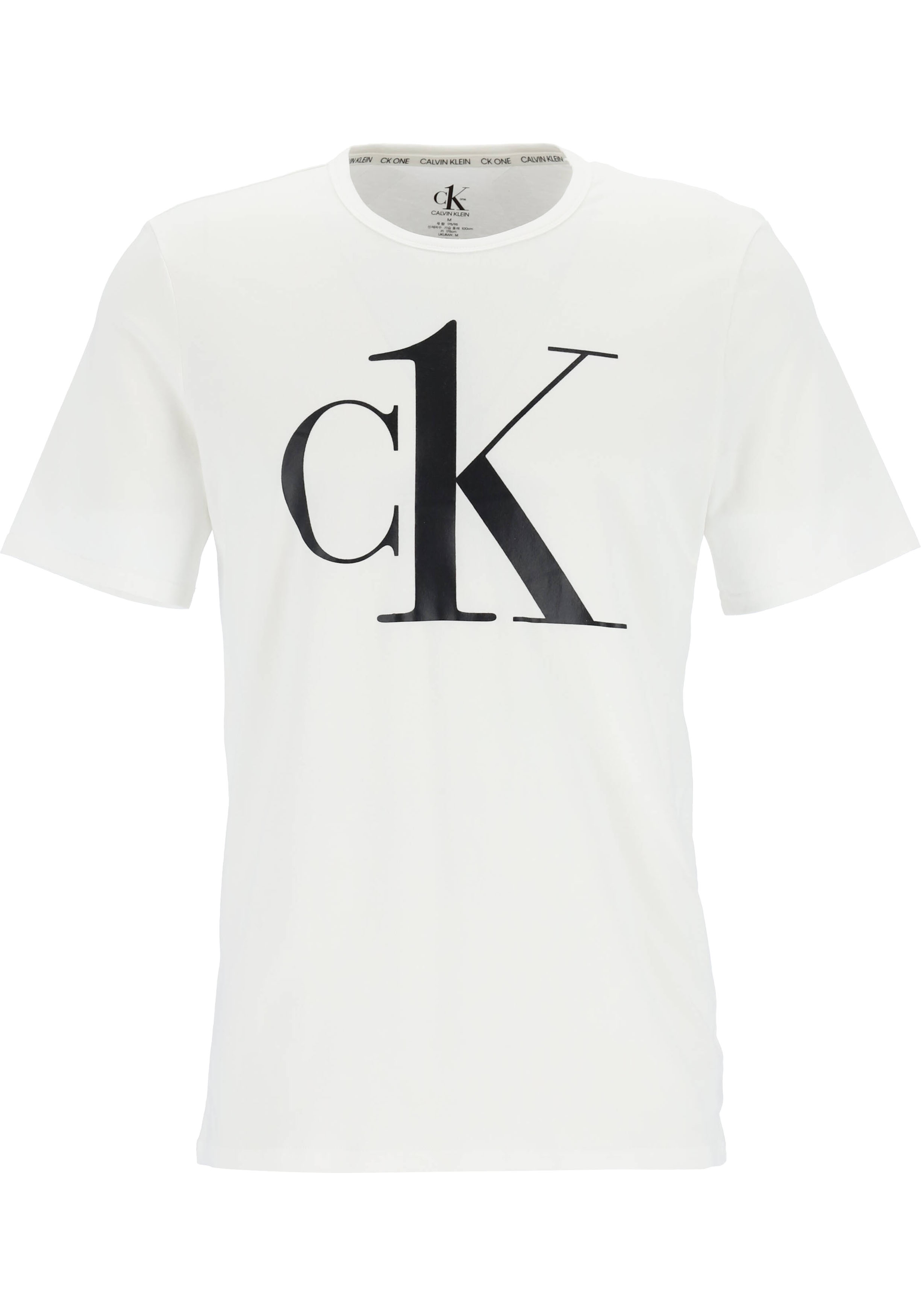 dagboek Ontstaan Wizard Calvin Klein CK ONE lounge T-shirt, heren lounge T-shirt O-hals, wit met...  - vakantie DEALS: bestel vele artikelen van topmerken met korting