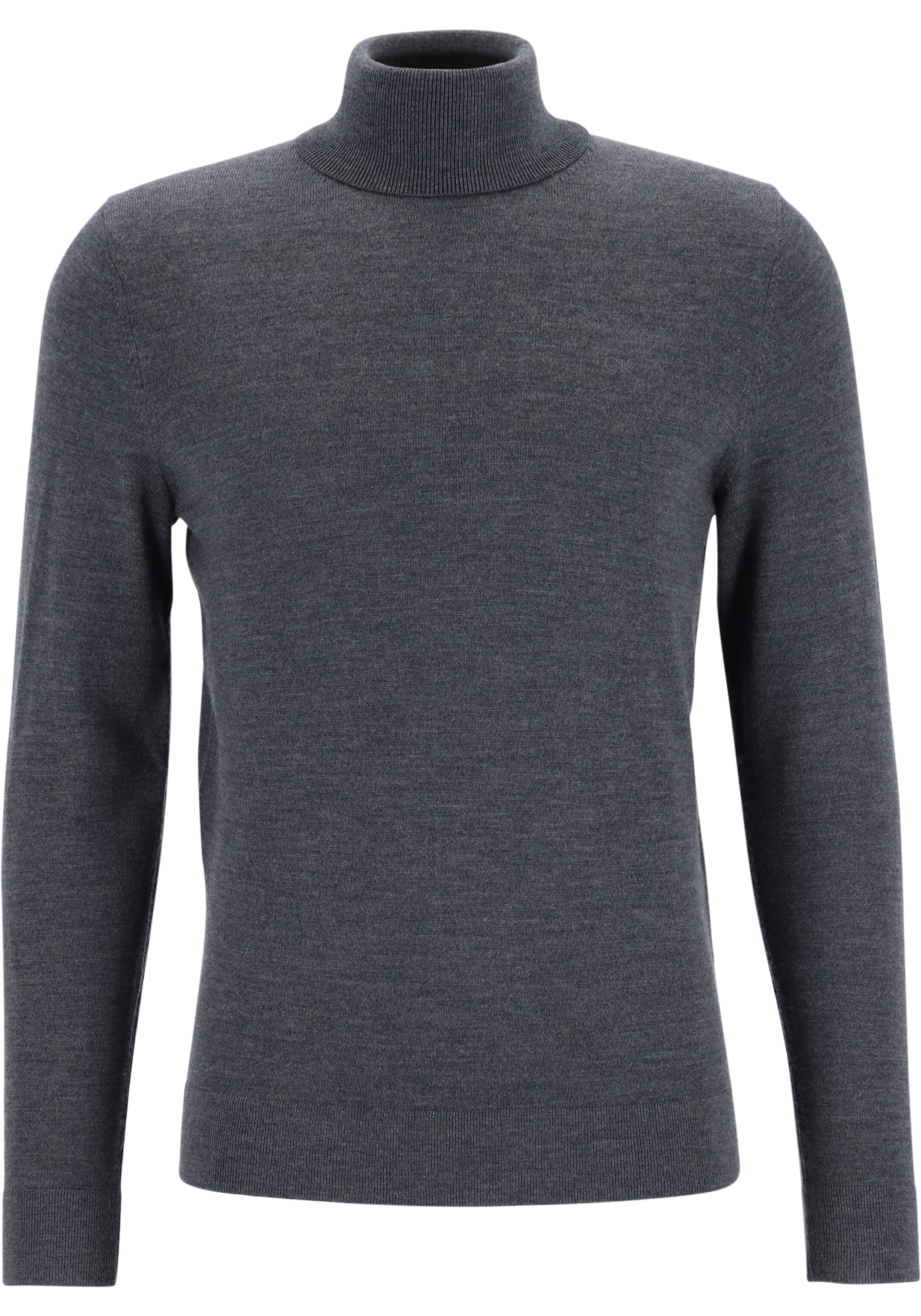 Calvin Klein coltrui wol, antraciet grijs melange - 20% Paaskorting alles