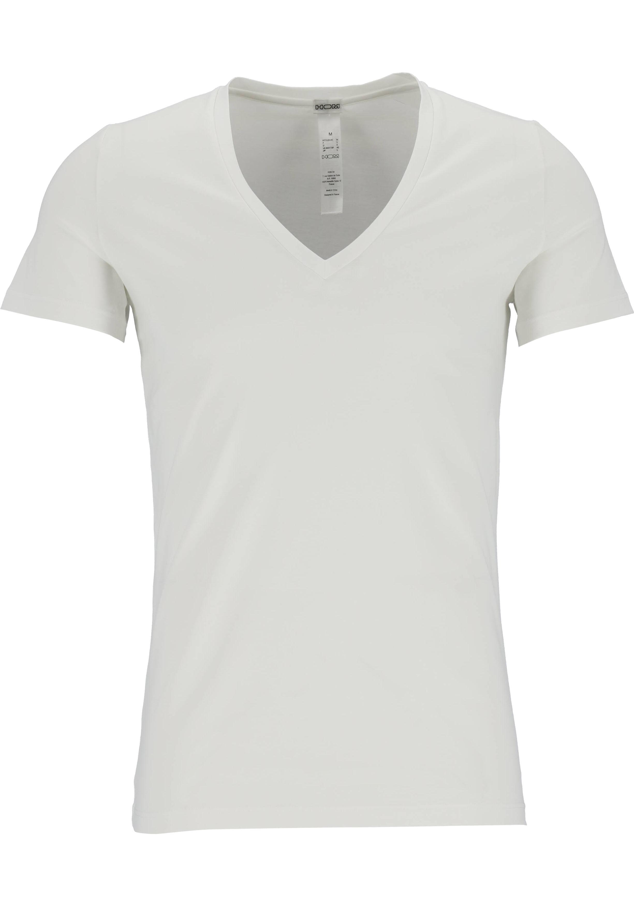 Supreme tee-shirt (1-pack), heren T-shirt V-hals, wit - vakantie DEALS: bestel artikelen van topmerken korting