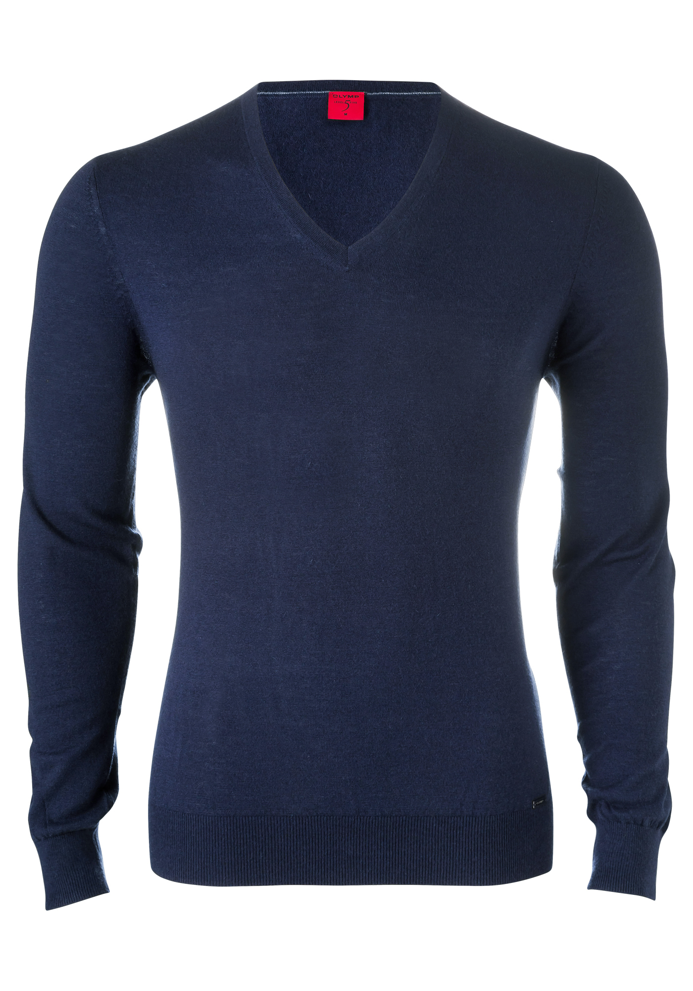 Voorlopige naam meerderheid compact OLYMP Level 5, heren trui wol, blauw (Slim Fit) - Gratis bezorgd