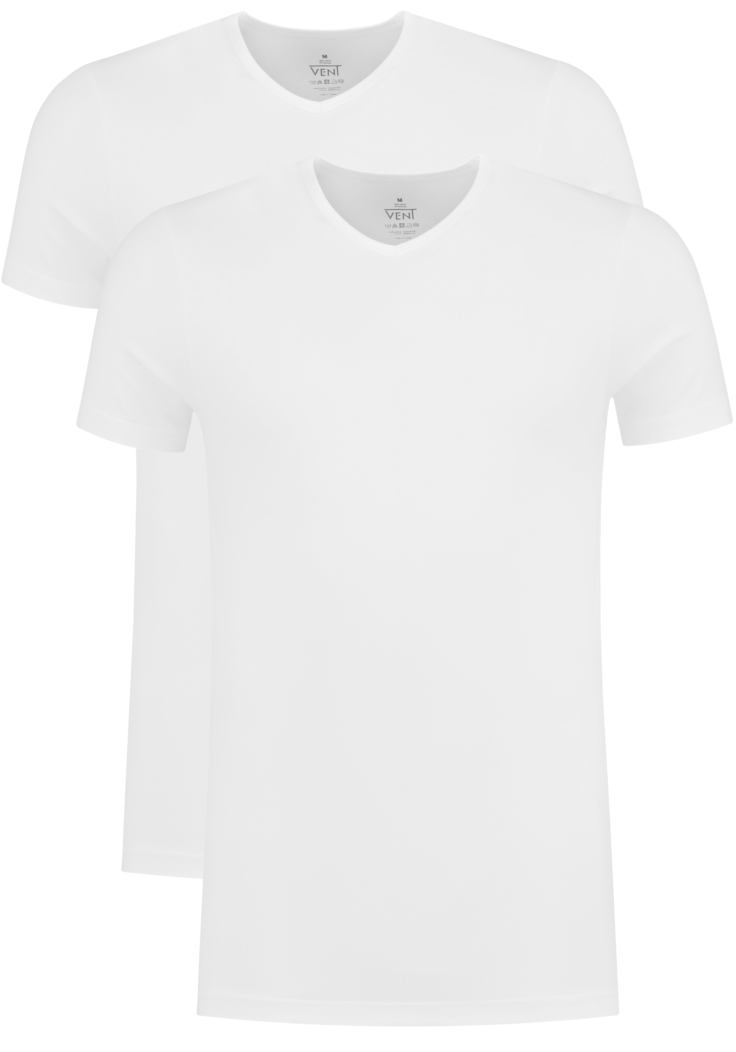 vitaliteit Gewoon Trekker VENT strak model T-shirt V-hals (2-pack), wit - Shop de nieuwste  voorjaarsmode