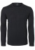 OLYMP modern fit trui wol, O-hals, zwart