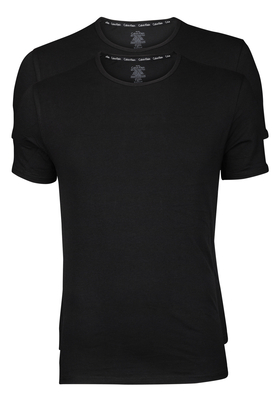 Calvin Klein Modern Cotton T-shirts (2-pack), stretch O-hals, zwart  