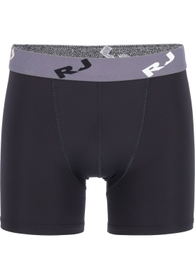 RJ Bodywear Pure Color boxershort (1-pack), heren boxer normale lengte, microfiber, zwart