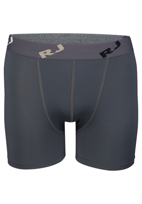 RJ Bodywear Pure Color boxershort (1-pack), heren boxer normale lengte, microfiber, grijs