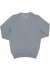 OLYMP Level 5 body fit trui wol met zijde, O-hals, zilver grijs