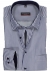 ETERNA modern fit overhemd, twill heren overhemd, blauw met wit gestreept (blauw contrast)  