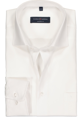 CASA MODA modern fit overhemd, mouwlengte 7, wit 