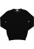 OLYMP Level 5 body fit trui wol met zijde, O-hals, zwart