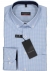 ETERNA modern fit overhemd, twill heren overhemd, lichtblauw met wit geruit (blauw contrast)