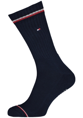 Tommy Hilfiger Iconic Sport Socks (2-pack), heren sportsokken katoen, blauw