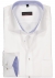 ETERNA modern fit overhemd, structuur heren overhemd, wit (blauw dessin contrast)