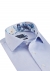 Profuomo Slim Fit  overhemd, lichtblauw structuur (contrast)