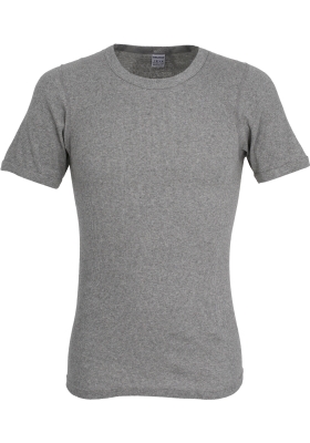 Ceceba heren T-shirt dubbelrib regular fit (1-pack), O-hals, grijs