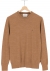 Calvin Klein superior wool crew neck sweater, heren pullover O-hals, beige