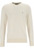 Calvin Klein superior wool crew neck sweater, heren pullover O-hals, wit