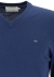 Calvin Klein superior wool V-neck sweater, heren pullover V-hals, blauw