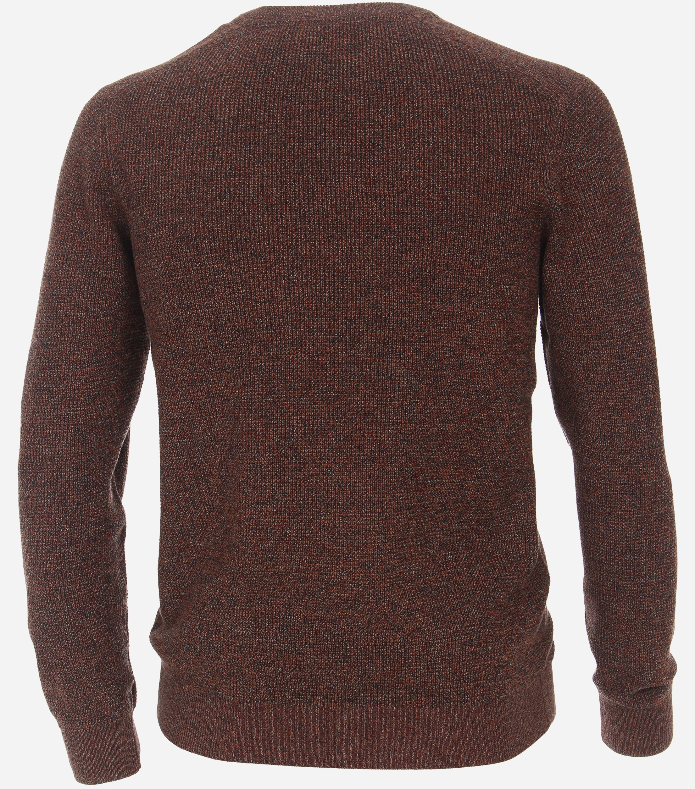 CASA MODA comfort fit trui, oranje met blauw melange