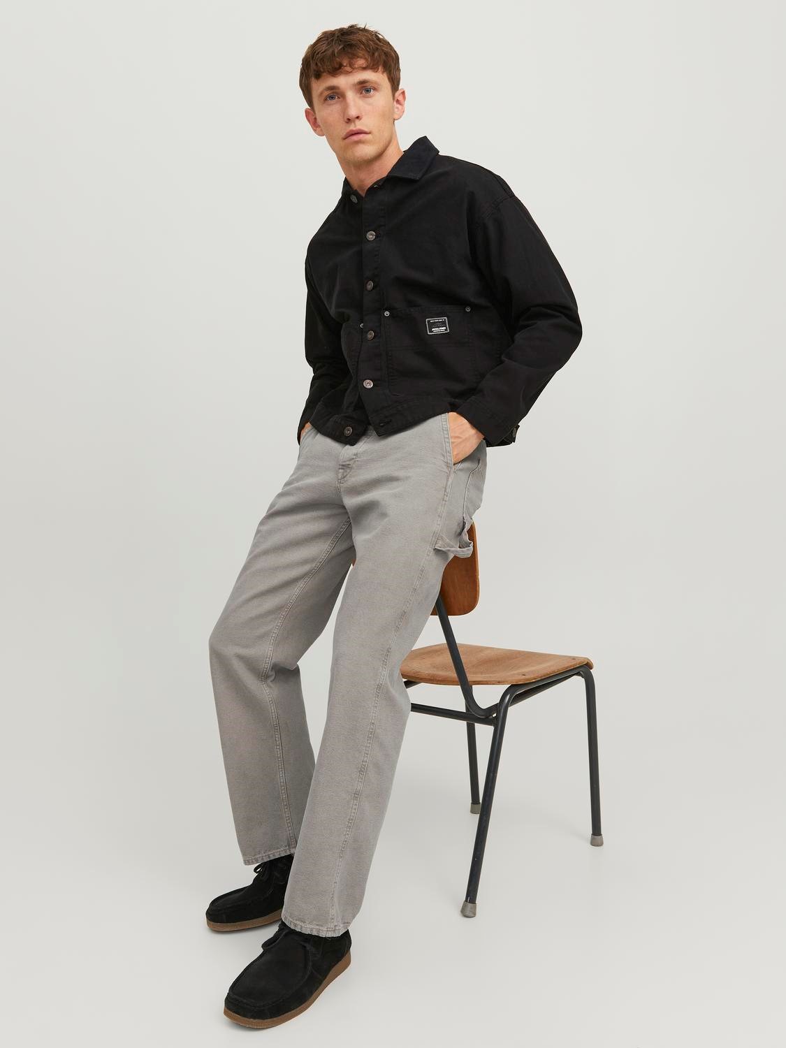 JACK & JONES Eddie Utility regular fit, heren jeans, beige