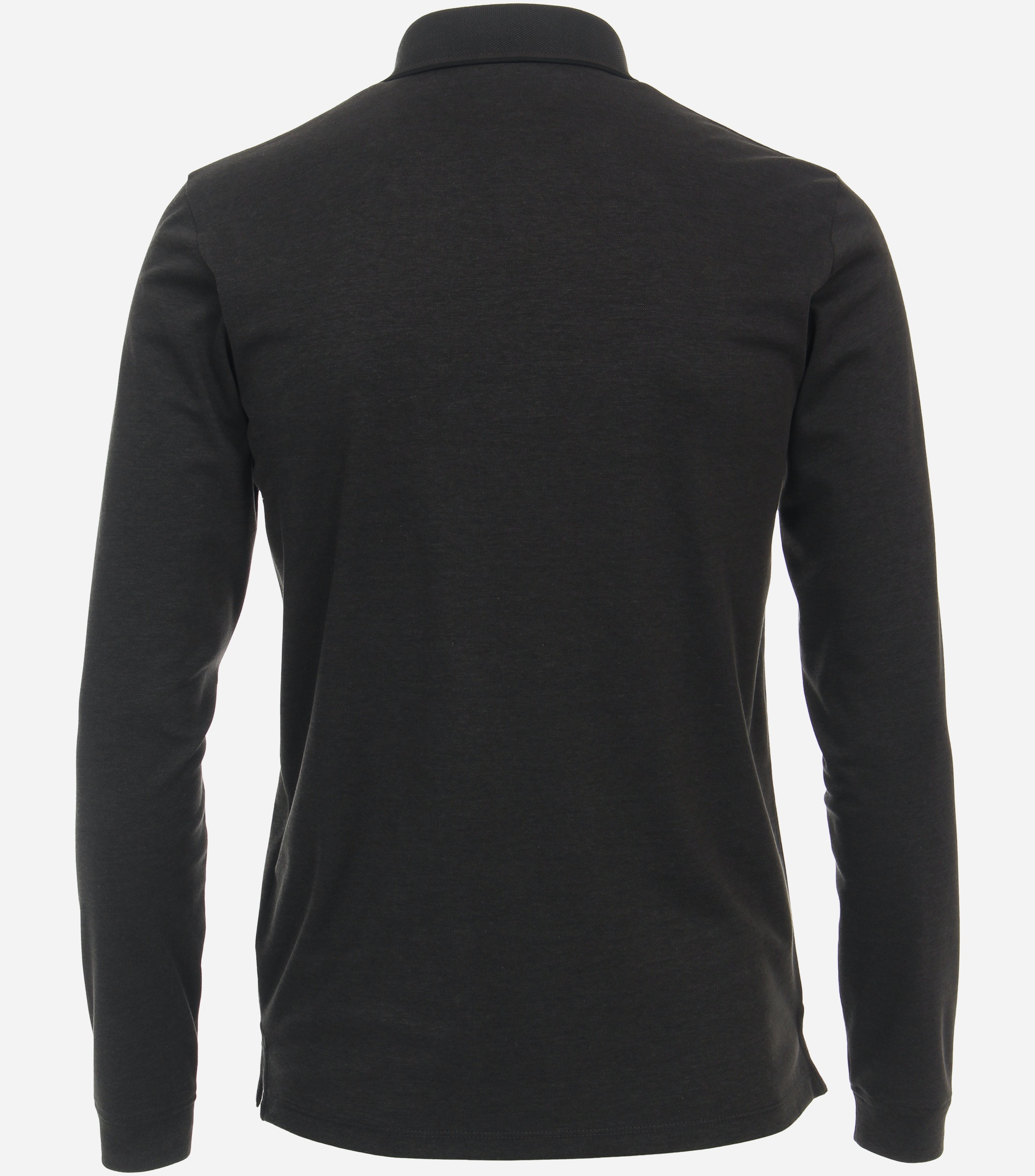 CASA MODA comfort fit polo lange mouw, grijs