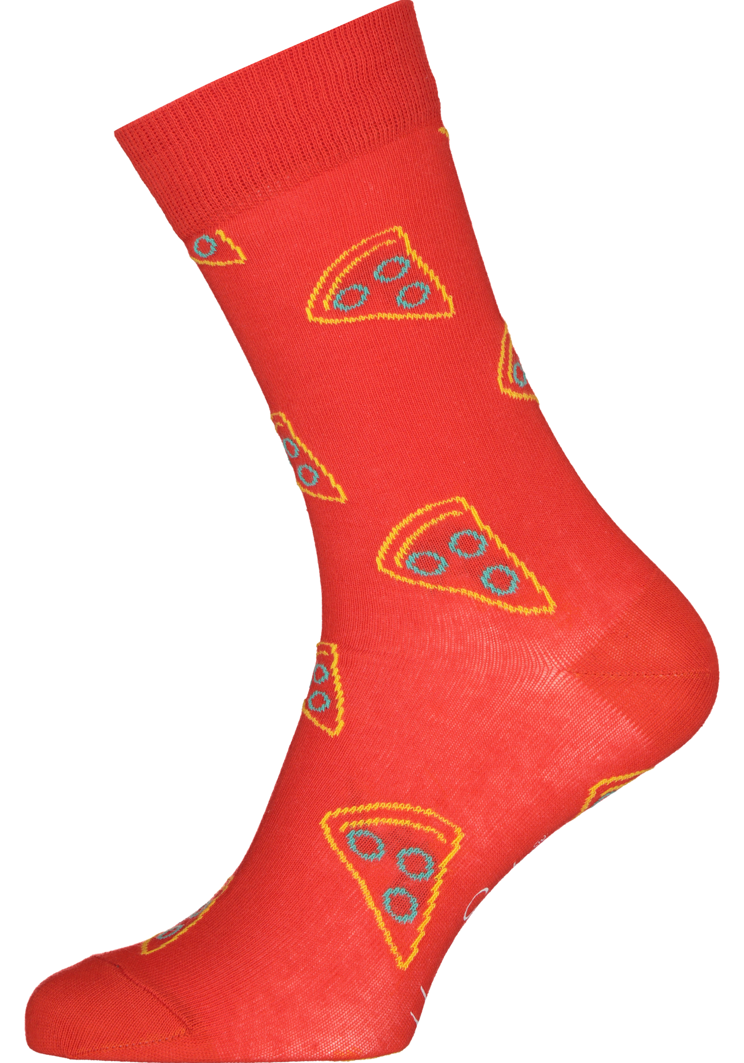 Happy Socks Pizza Socks Gift Set (2-pack), smakelijk rood en zwart
