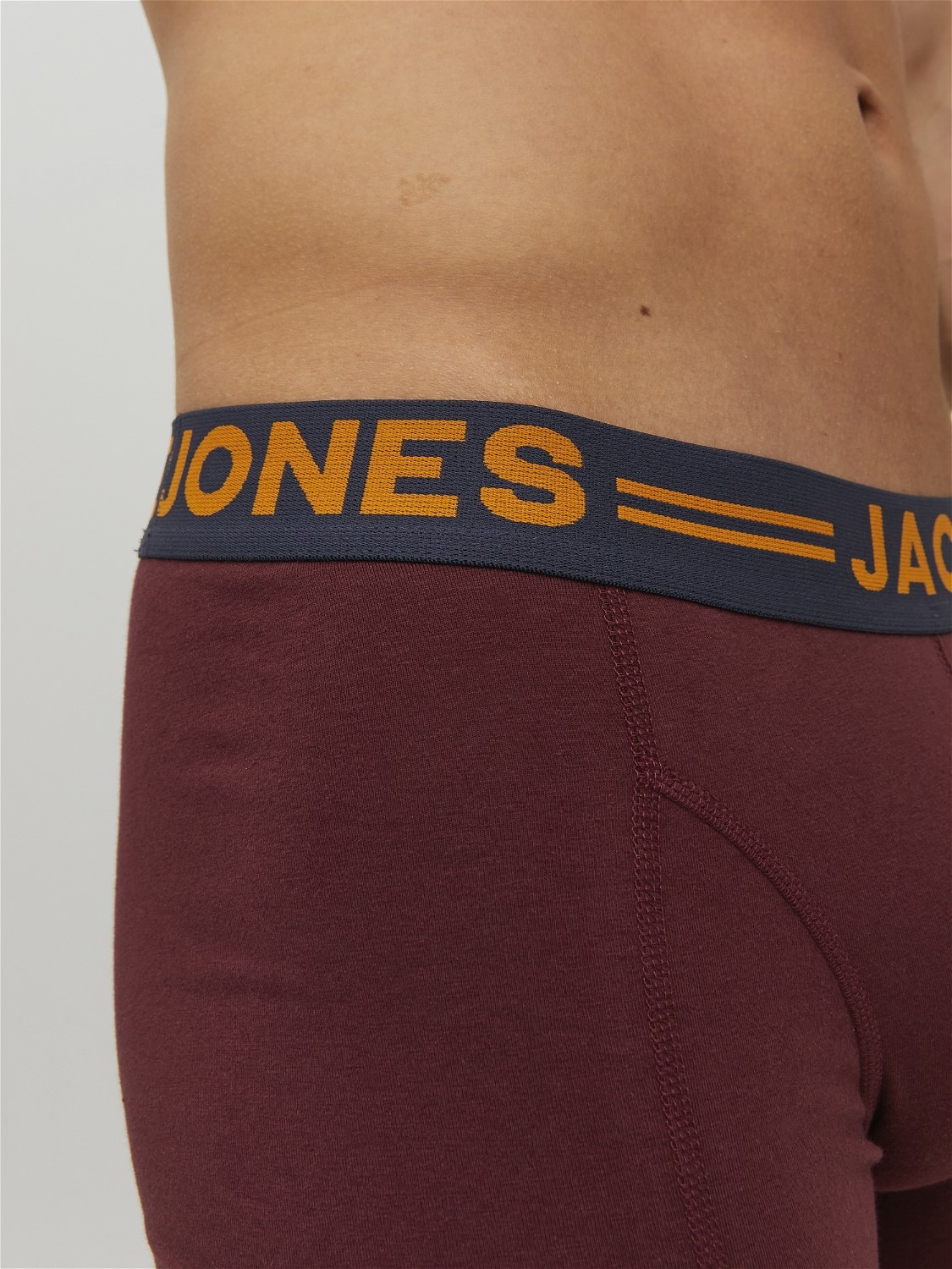 JACK & JONES Jaclichfield trunks (3-pack), heren boxers normale lengte, donkerrood