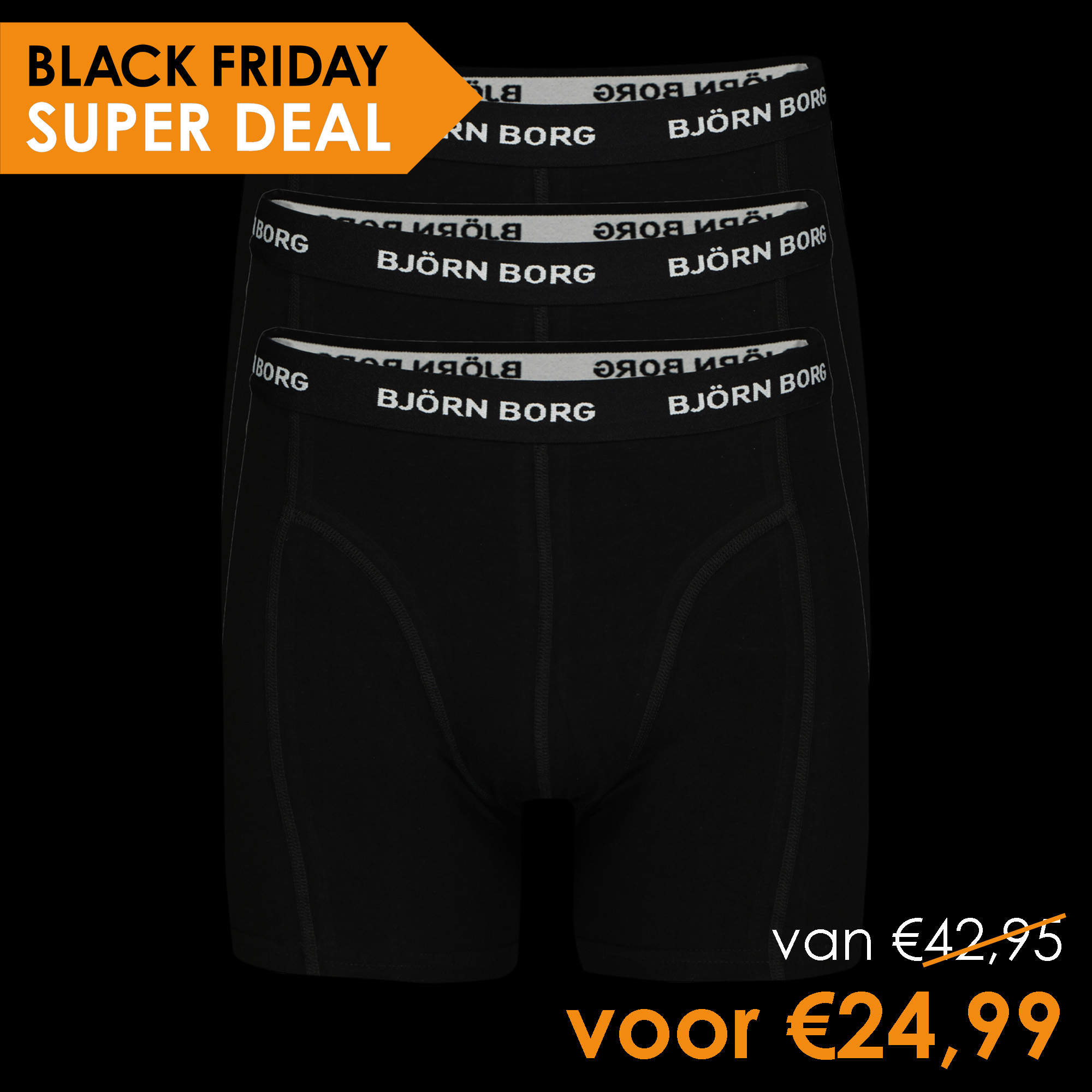 Bjorn Borg boxers van 42,95 voor 24,99