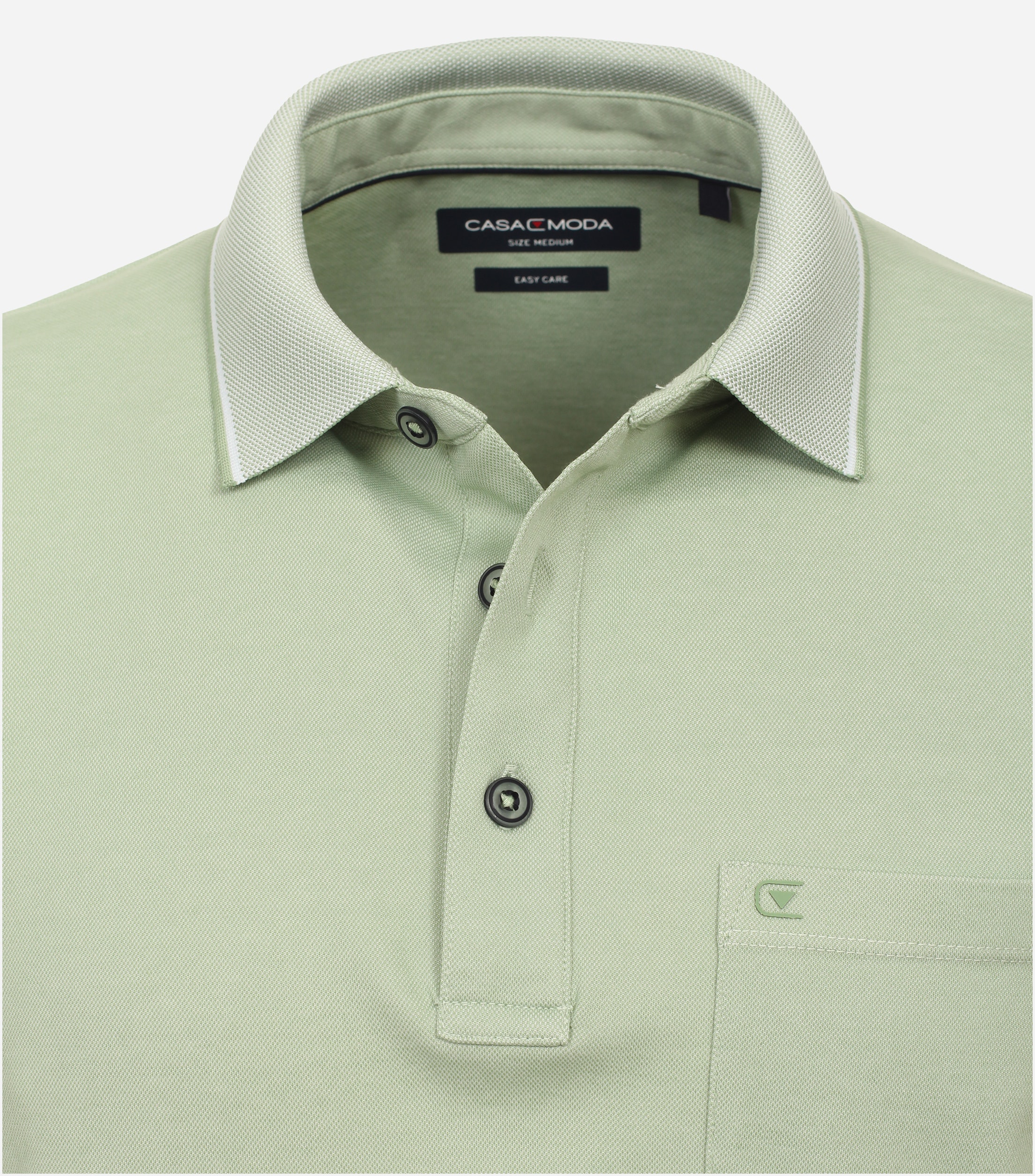 CASA MODA comfort fit heren polo, groen