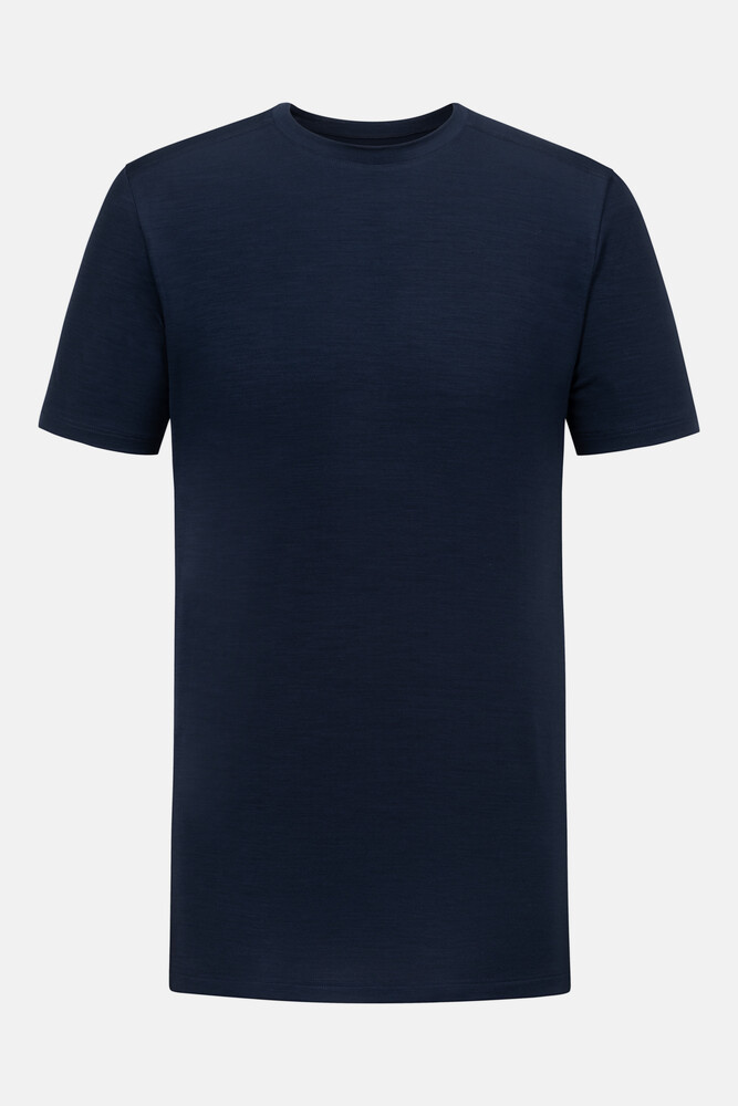 Mey heren T-shirt Prfrmnc+, thermo T-shirt korte mouw met O-hals donkerblauw