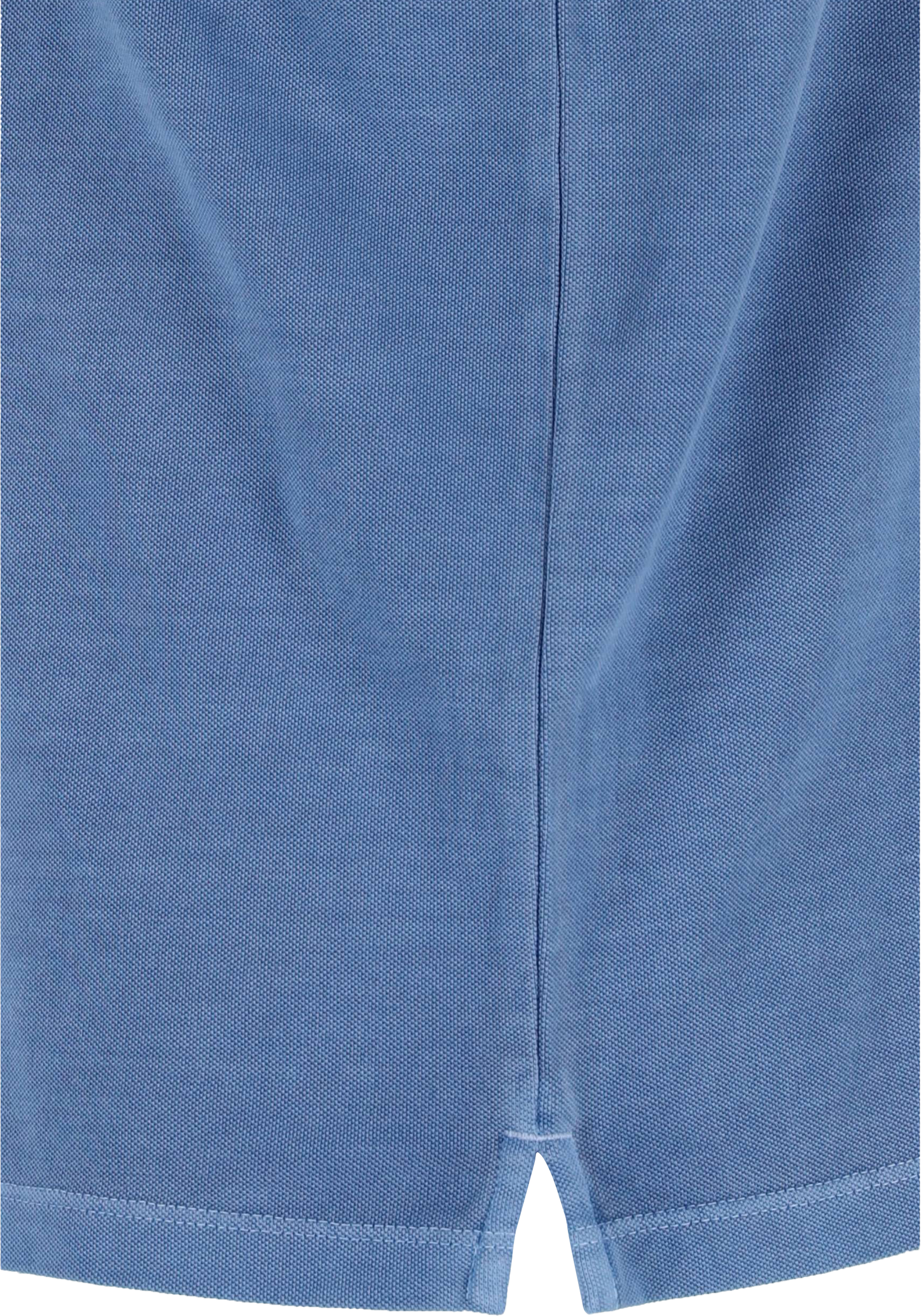 Marc O'Polo regular fit polo, heren poloshirt korte mouw, middenblauw
