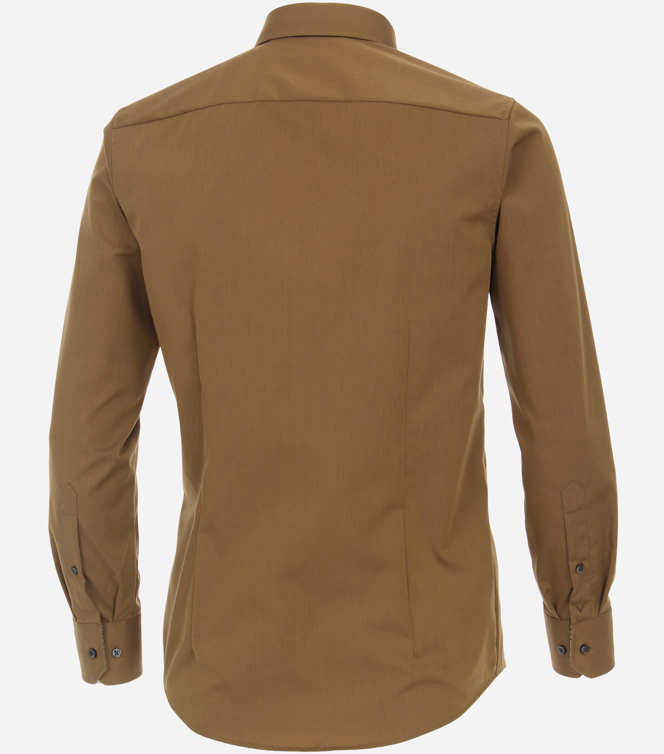 VENTI modern fit overhemd, popeline, okergeel
