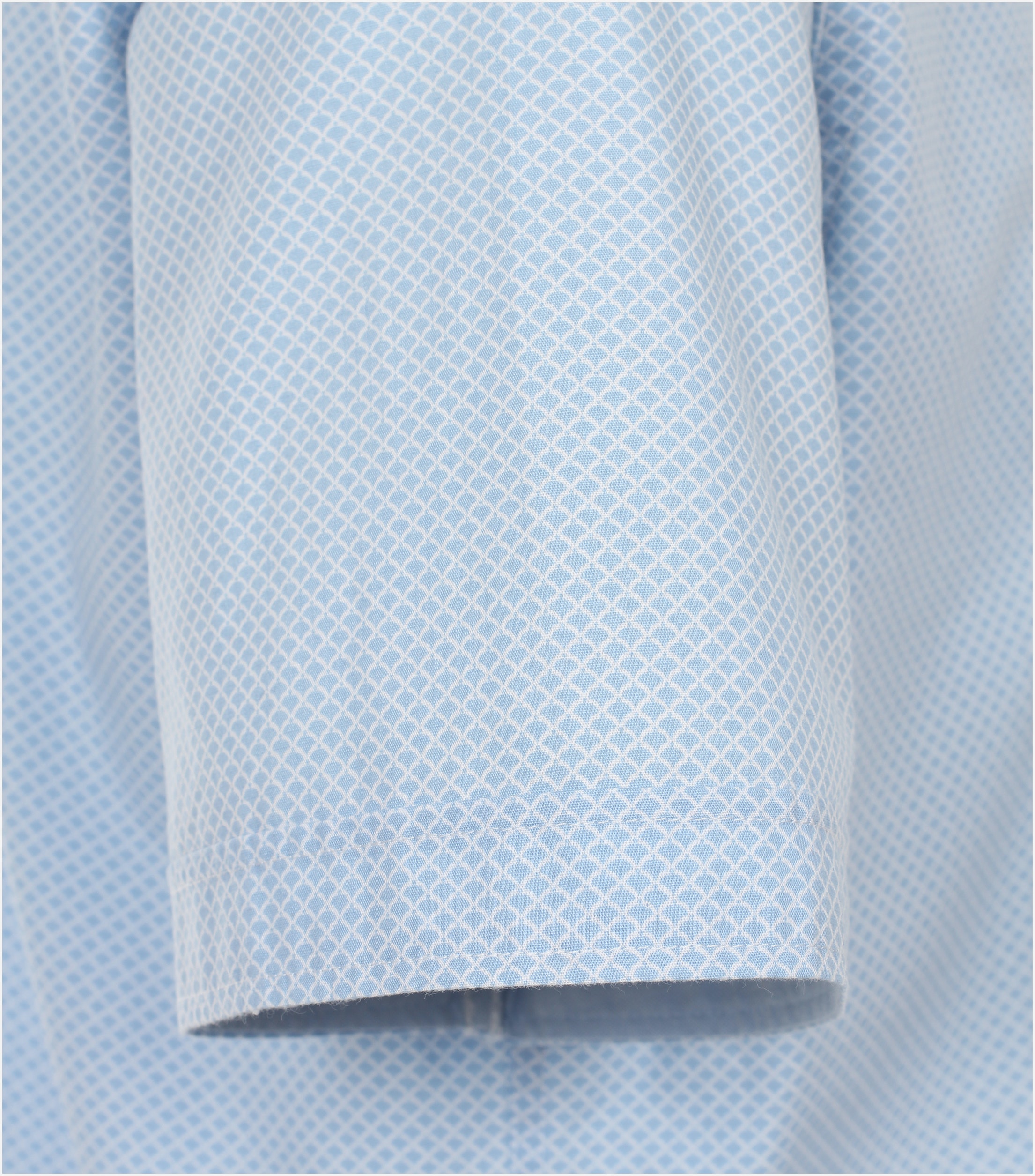 Redmond comfort fit overhemd, korte mouw, popeline, blauw dessin