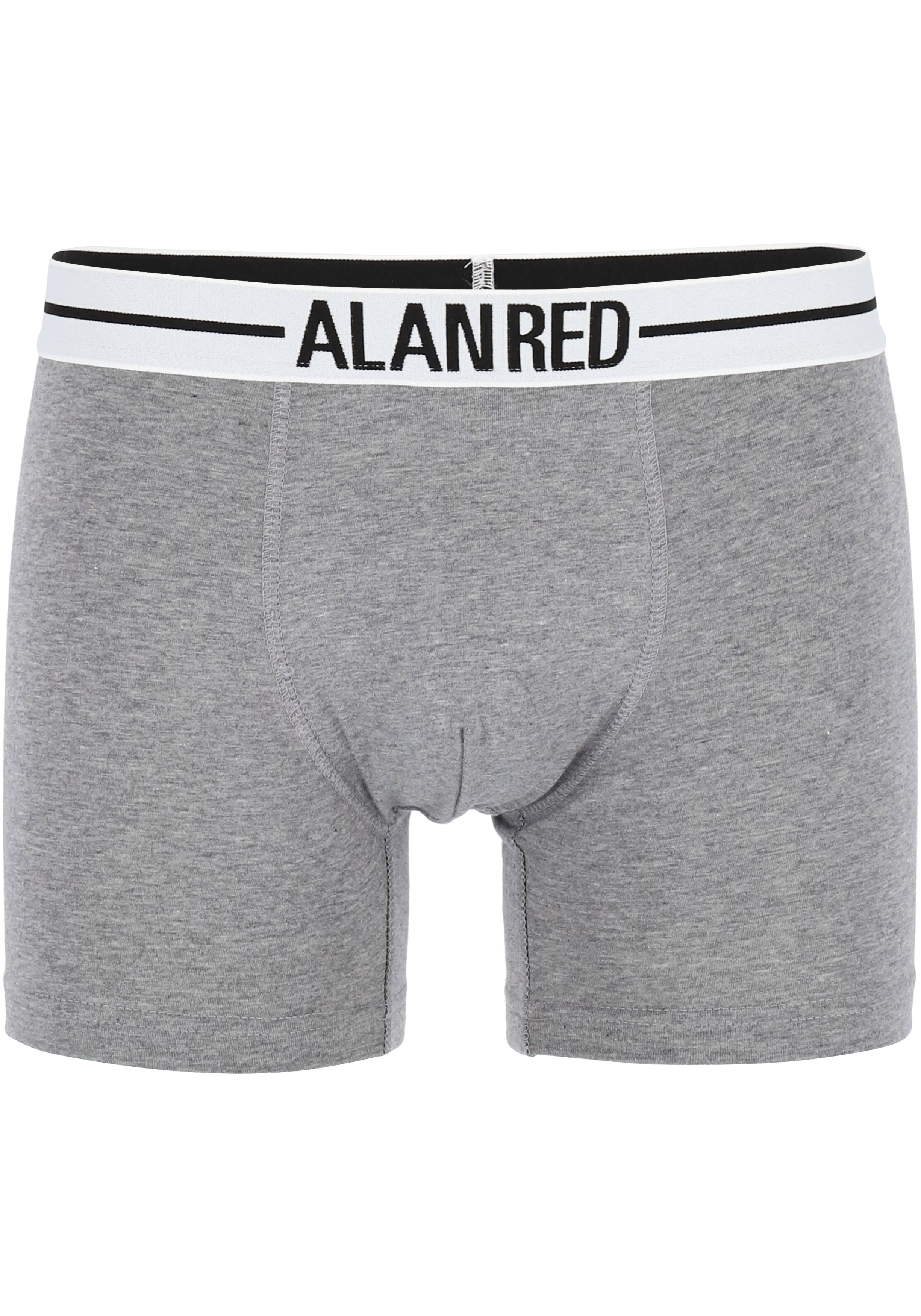 ALAN RED boxershorts (2-pack), zwart / grijs