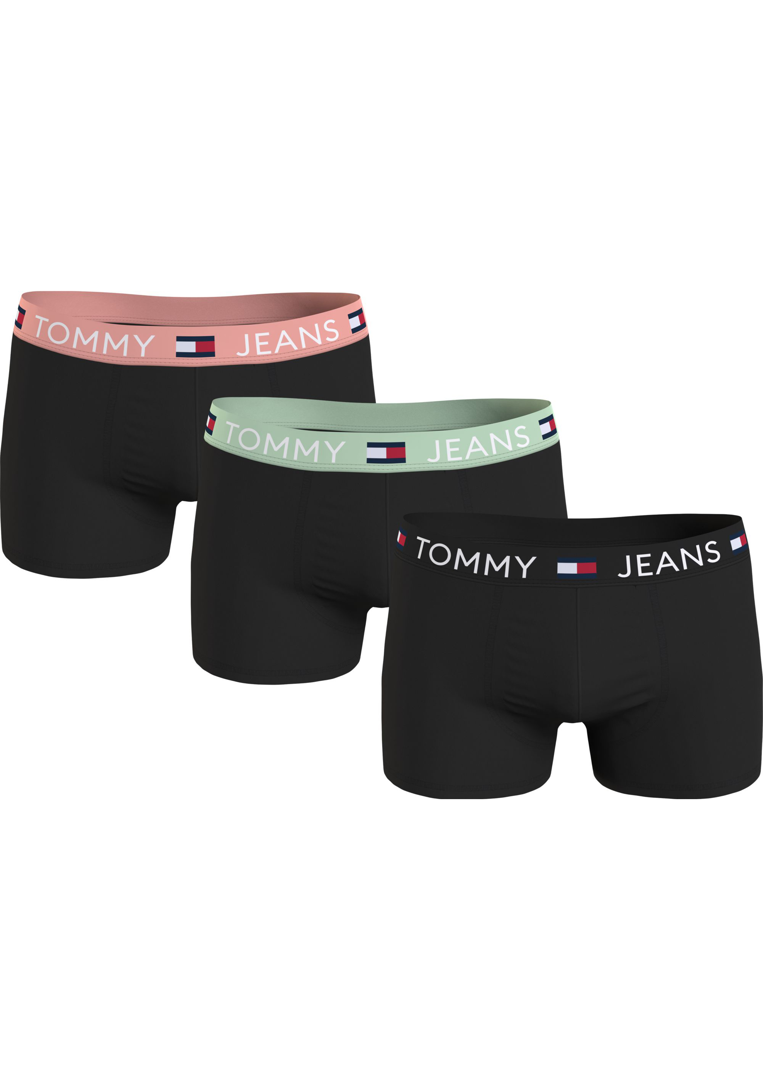GANT Heren Basic Trunk 3-pack boxershorts, zwart/wit, standaard, zwart/wit, Eén maat