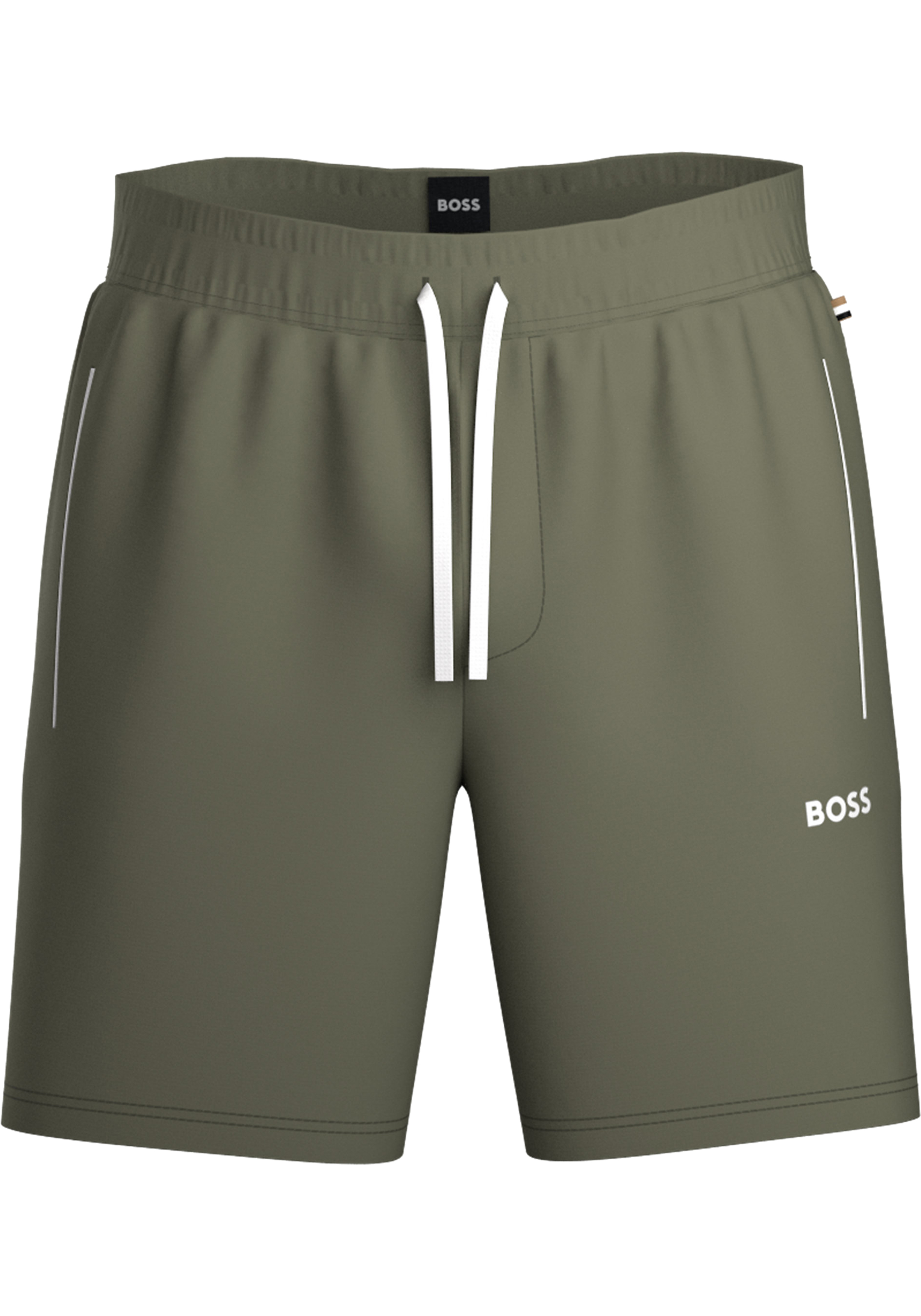 BOSS Mix&Match Short, heren pyjama- of loungebroek kort, lichtgroen