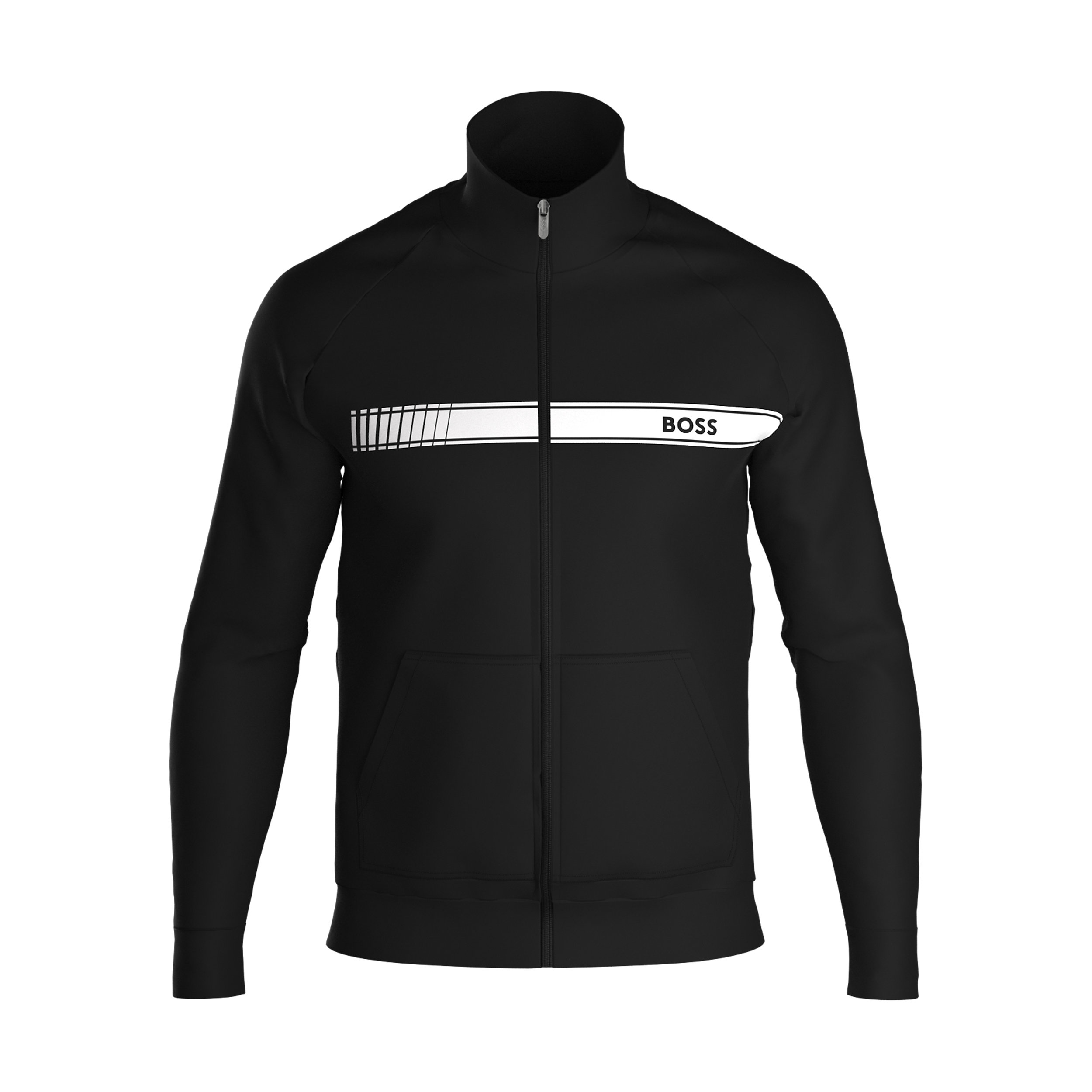 BOSS Authentic Jacket, heren lounge vest, zwart