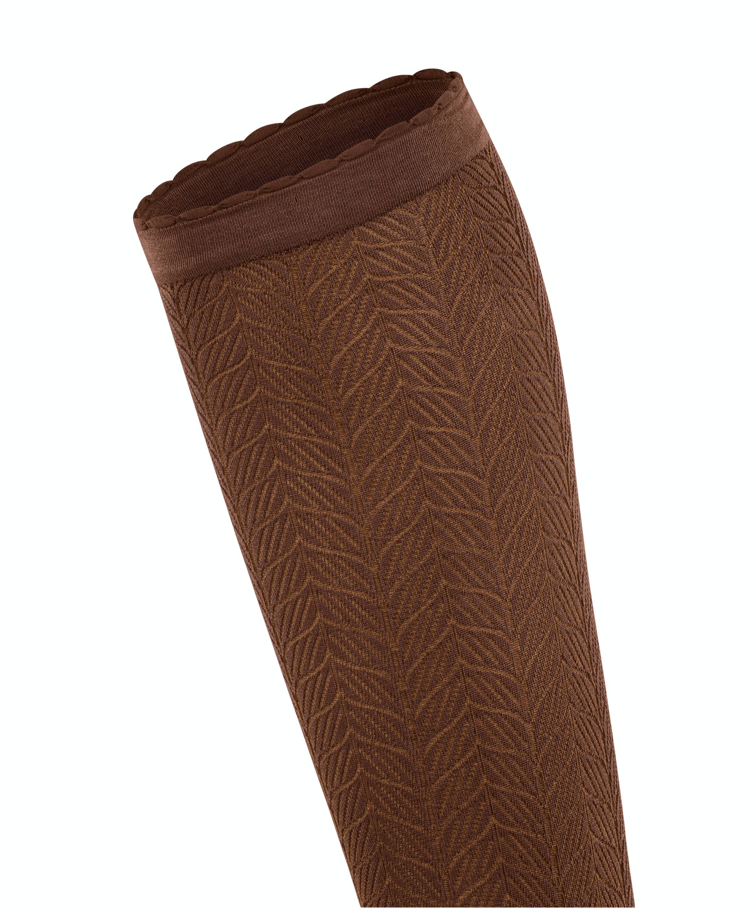 FALKE Chlorophyll 60 DEN dames kniekousen, cognac bruin (brandy)
