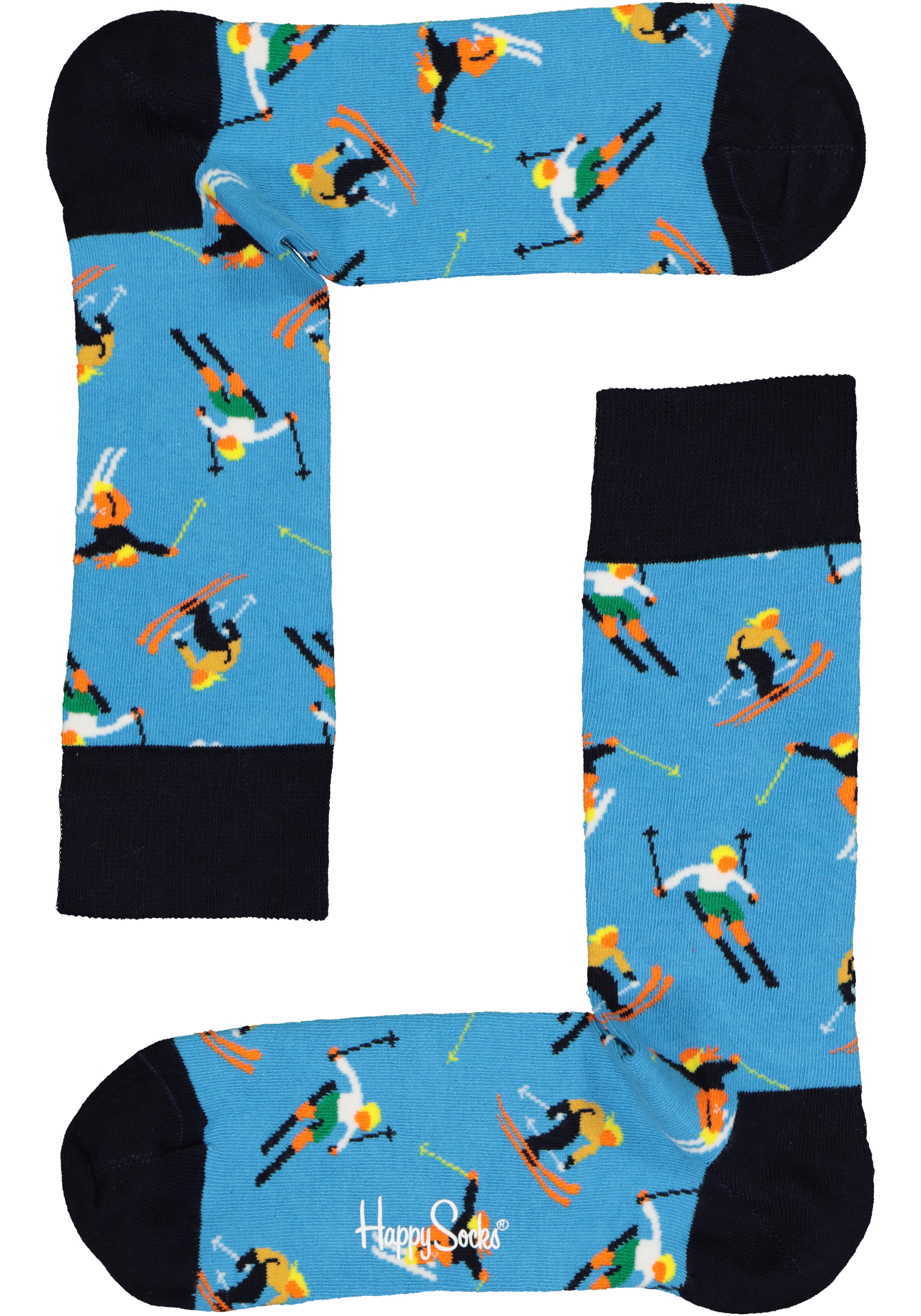 Happy Socks Downhill Skiing Socks Gift Set (3-pack), unisex sokken, skipret