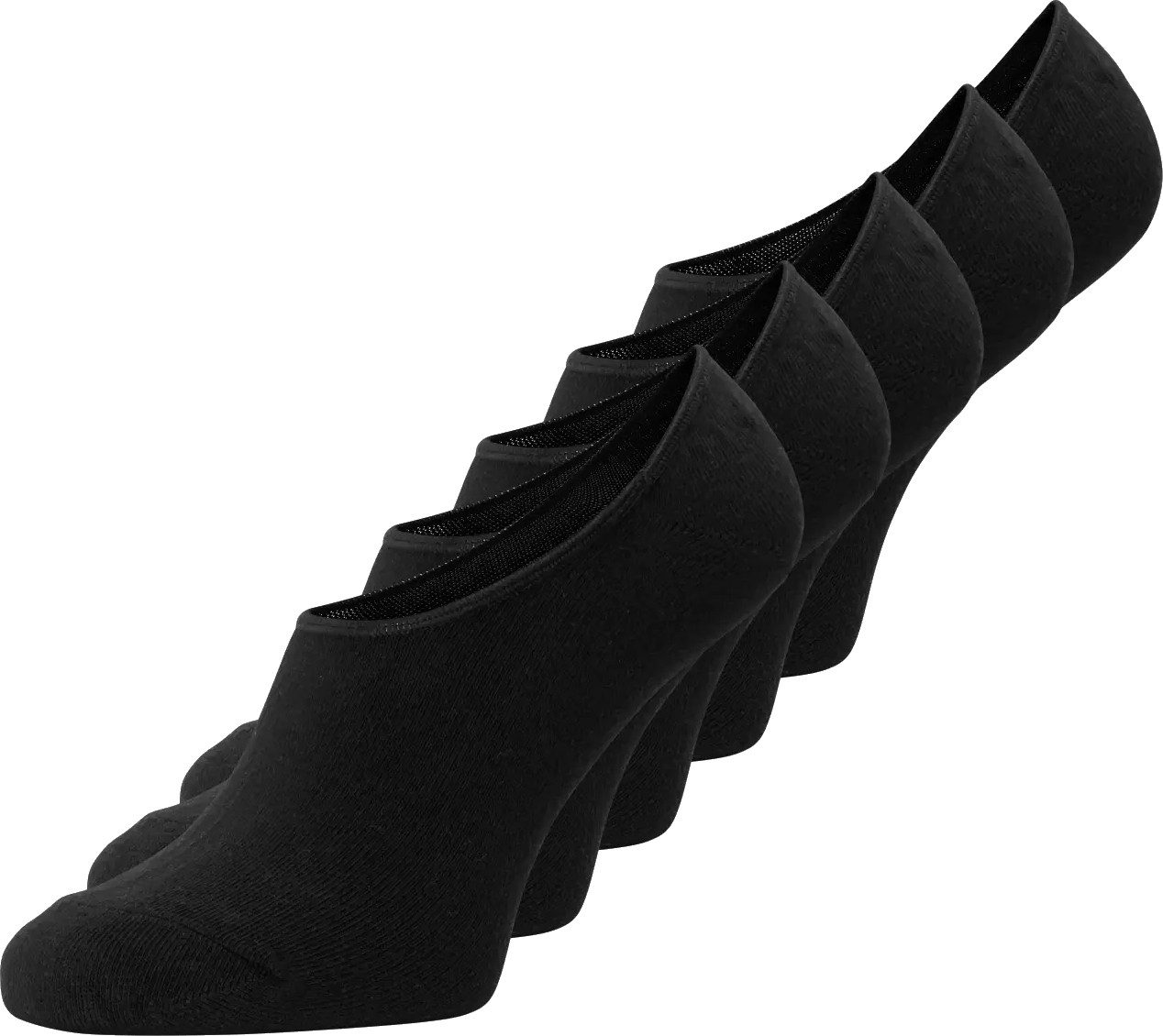 JACK & JONES Basic multi short sock (5 pack), heren sportsokken, zwart (black)