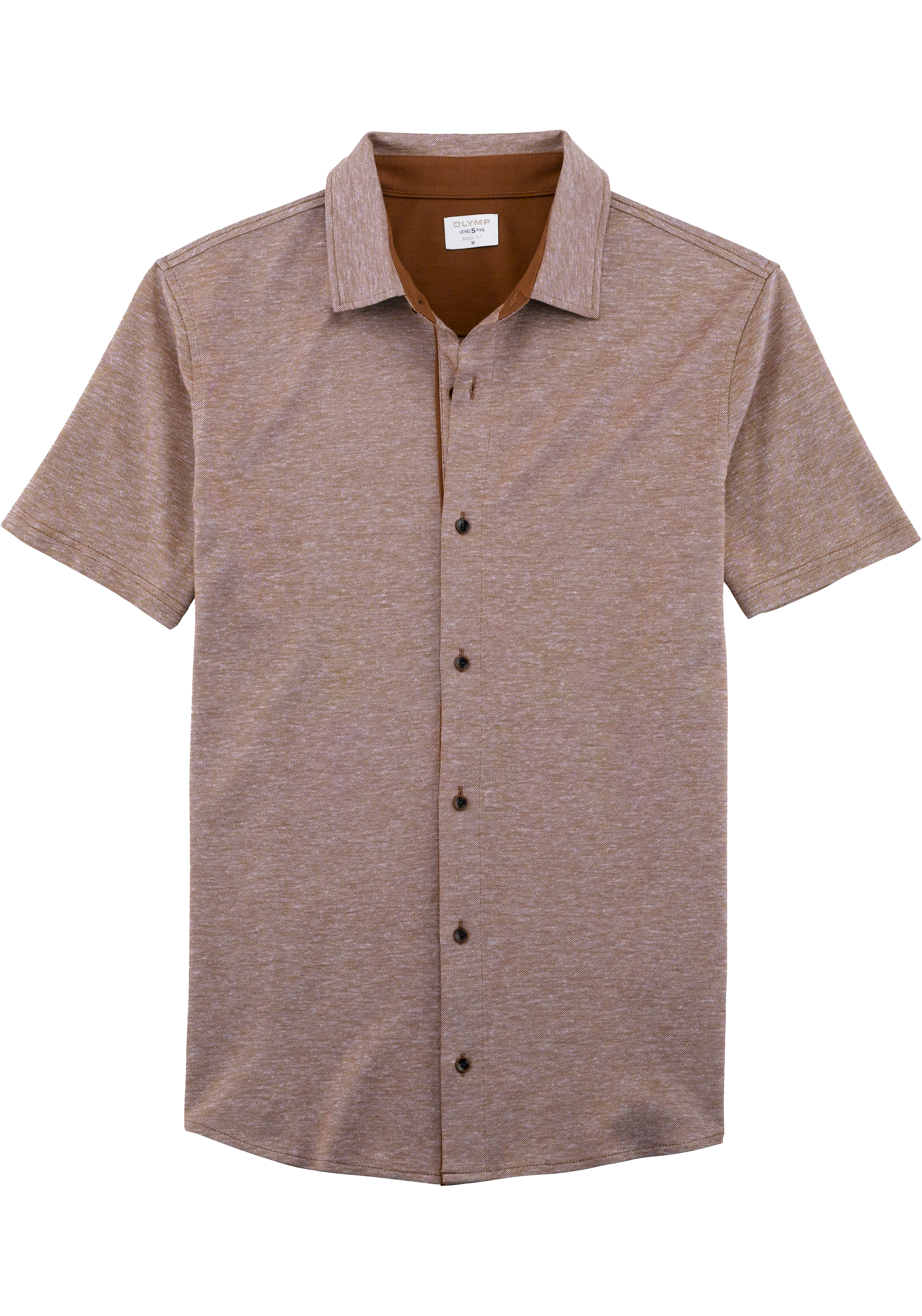 OLYMP Level Five Casual body fit polo, bruin