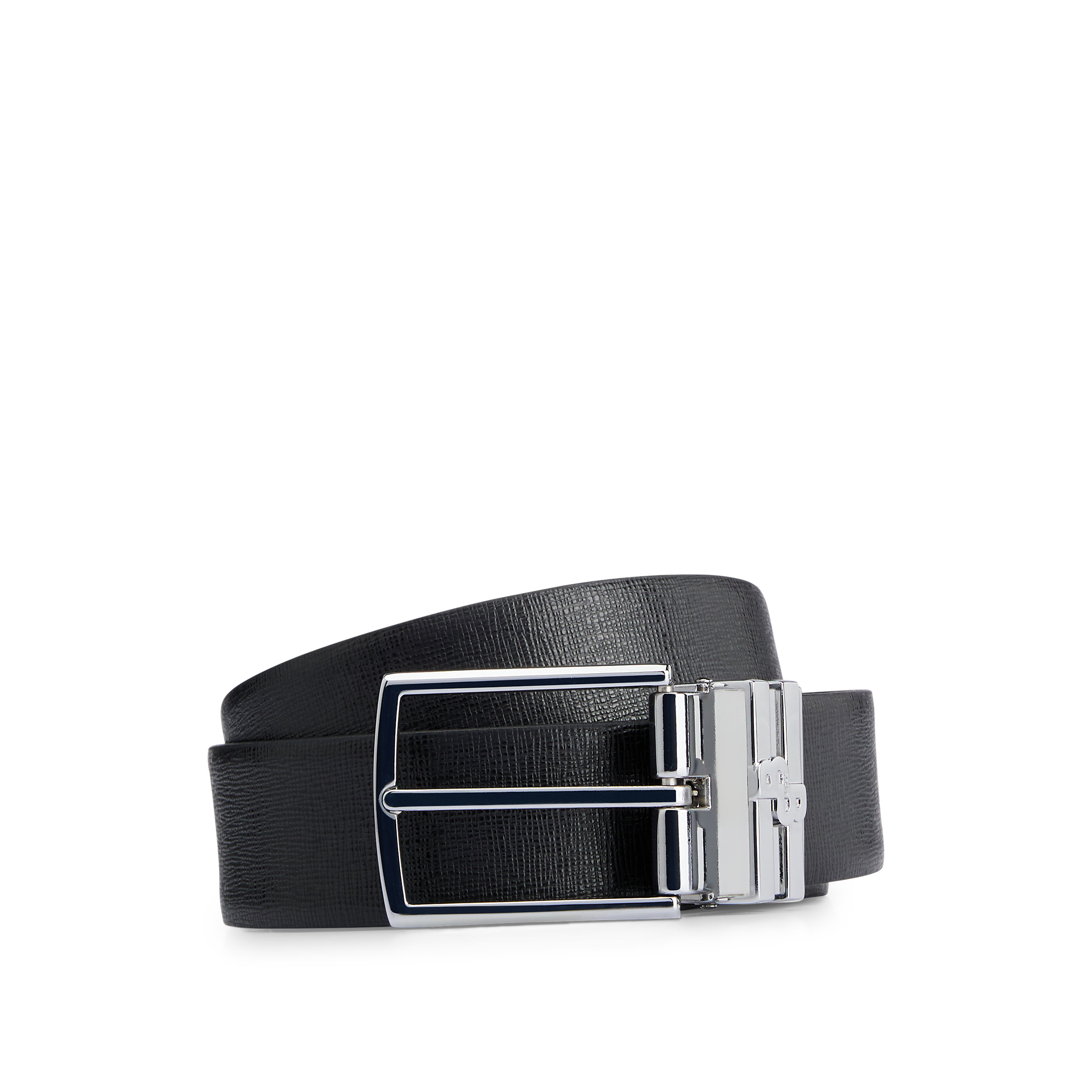 HUGO BOSS leren riem cadeau, heren riem in geschenkverpakking, zwart