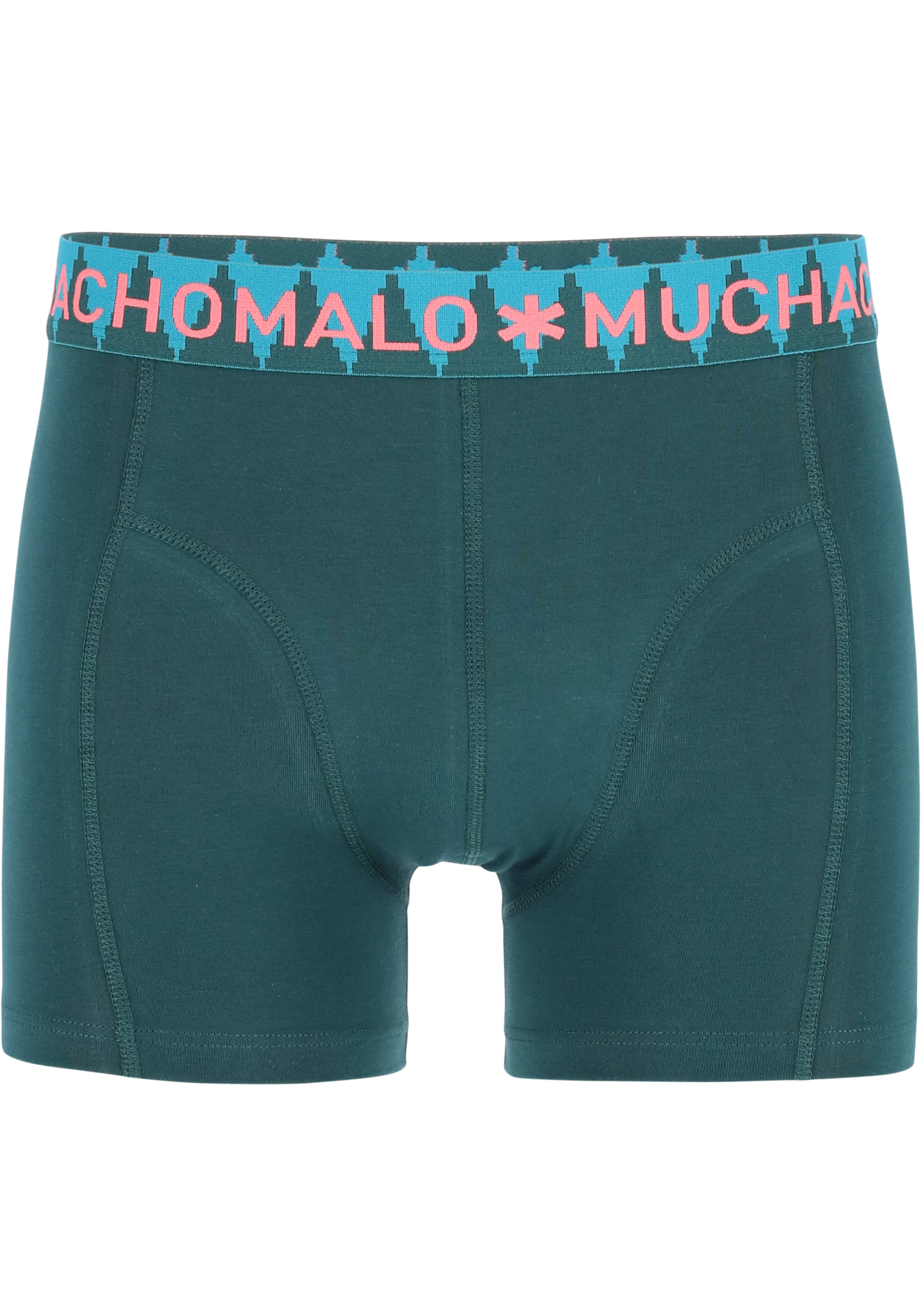 Muchachomalo heren boxershorts (3-pack), heren boxers normale lengte Solid, groen, rood, grijs