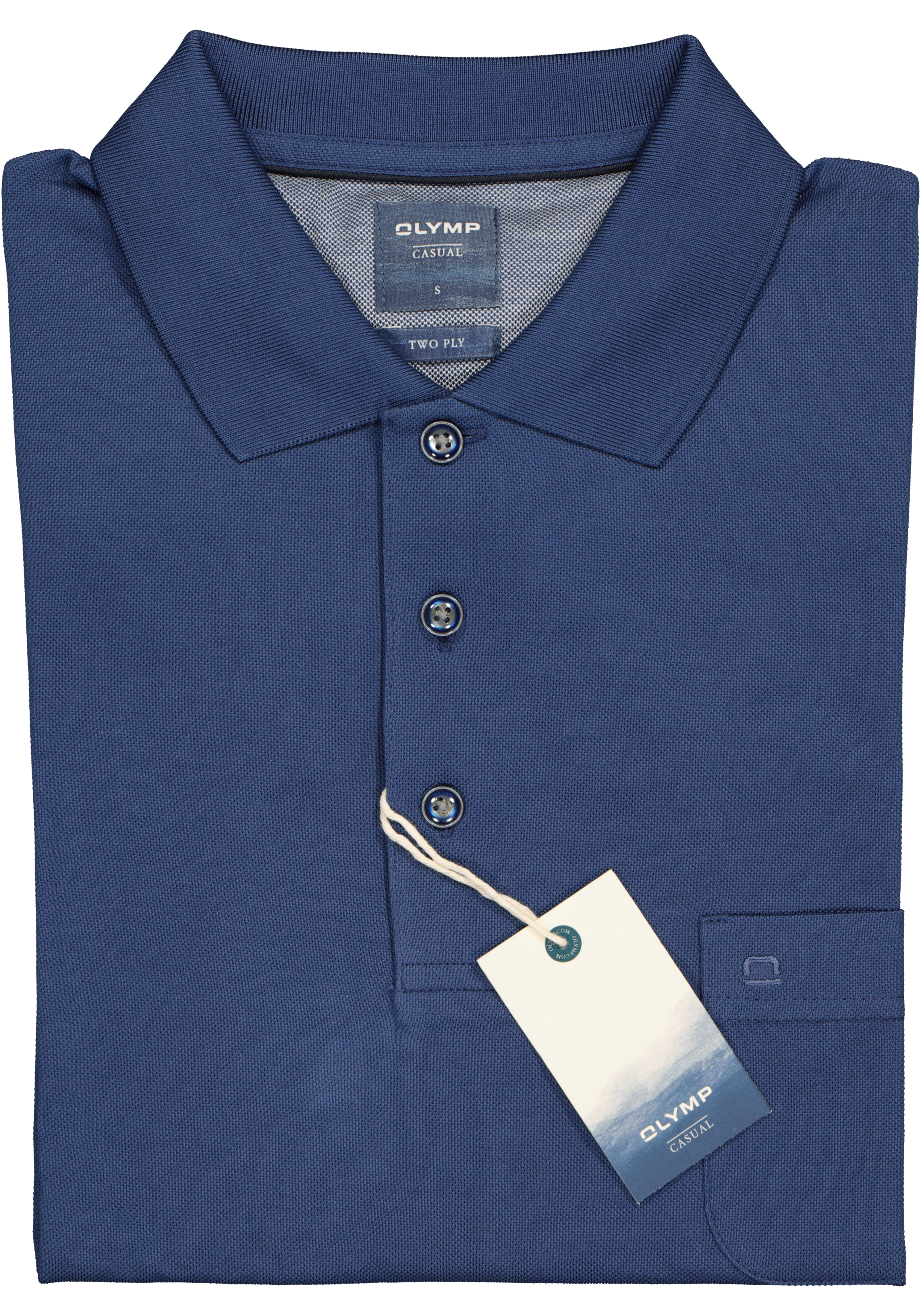OLYMP modern fit poloshirt, blauw